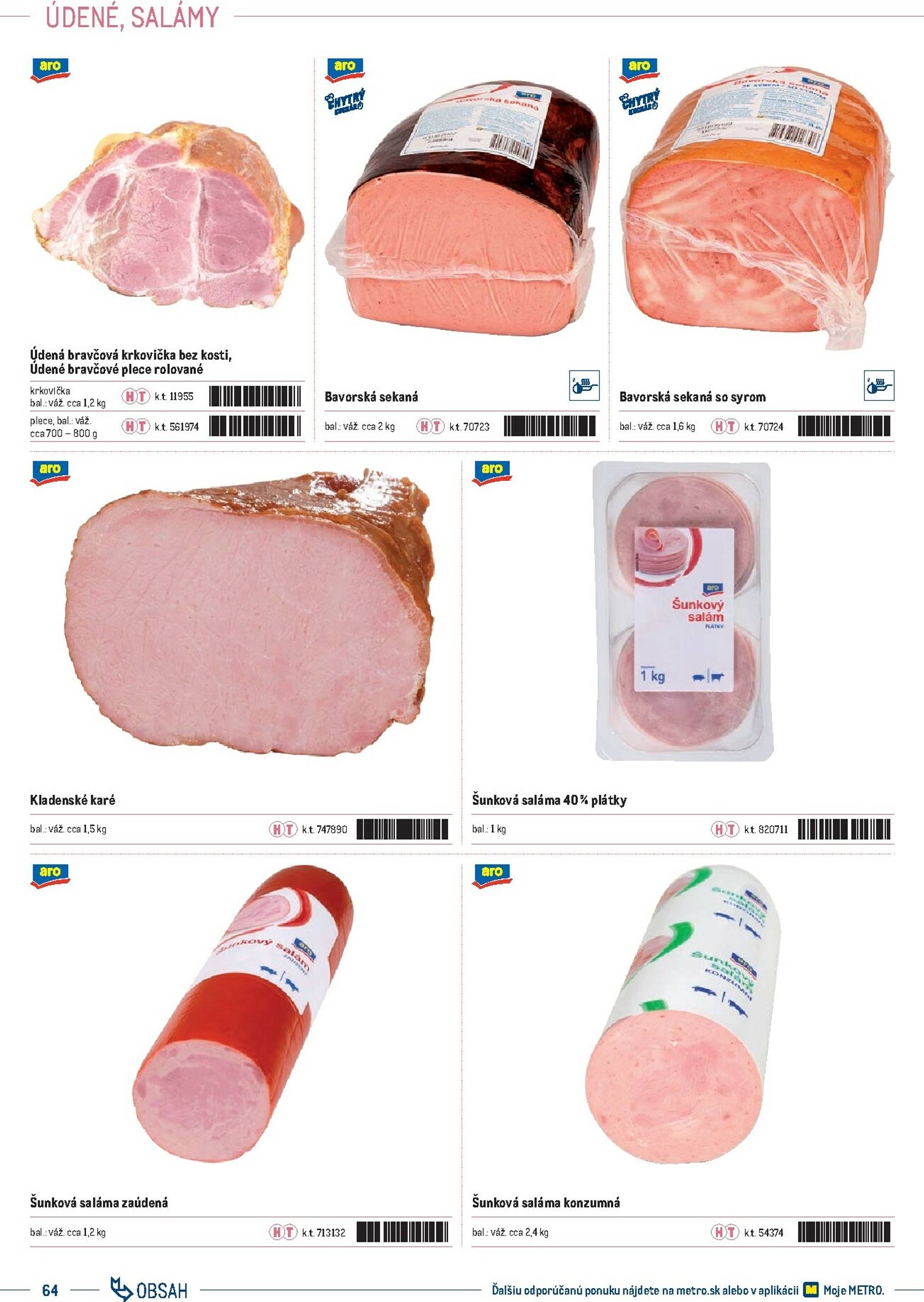 Page 64 of Aktuálny metro leták platný od stredy 01.10 do 31.12