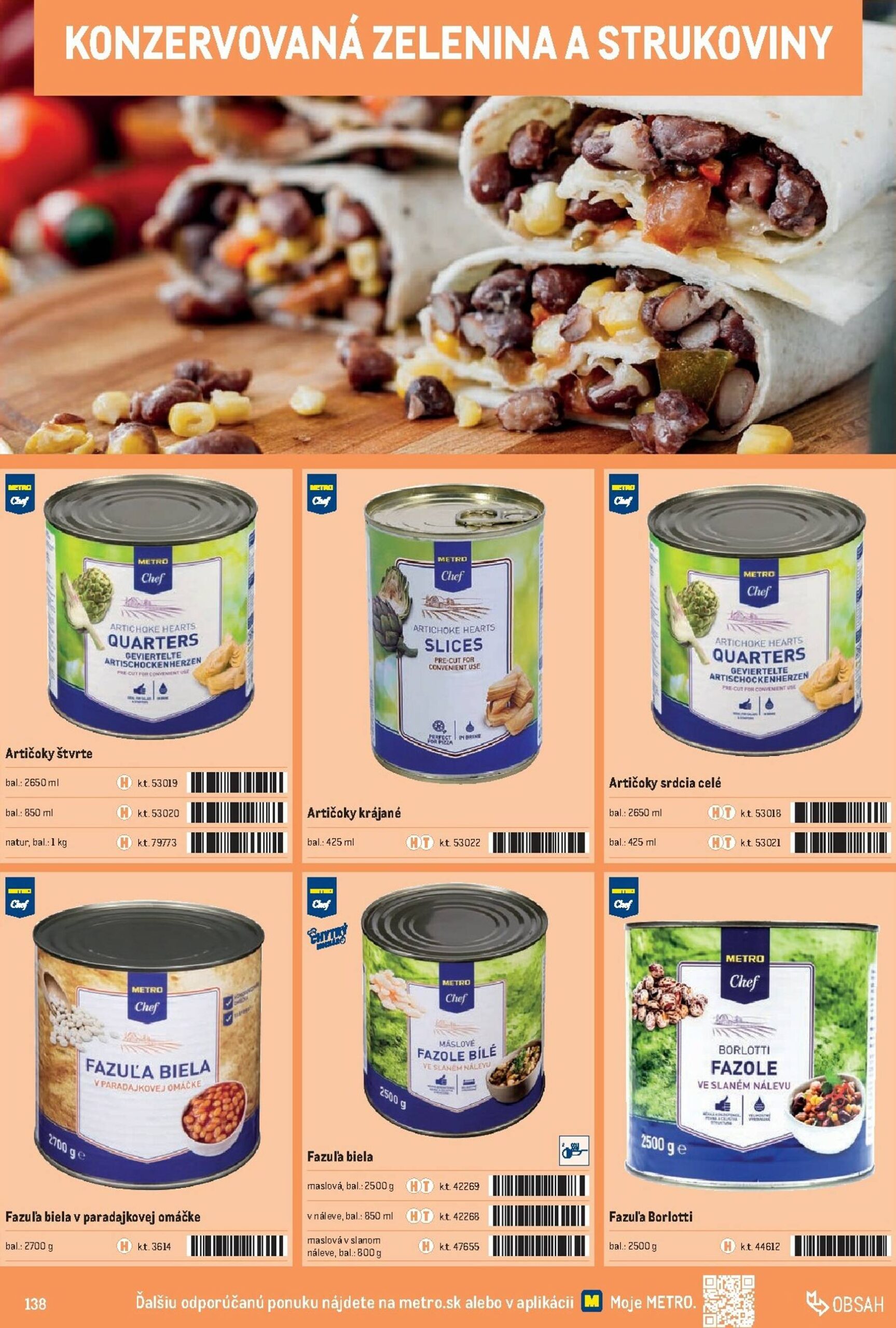 Page 138 of Aktuálny metro leták platný od stredy 01.10 do 31.12