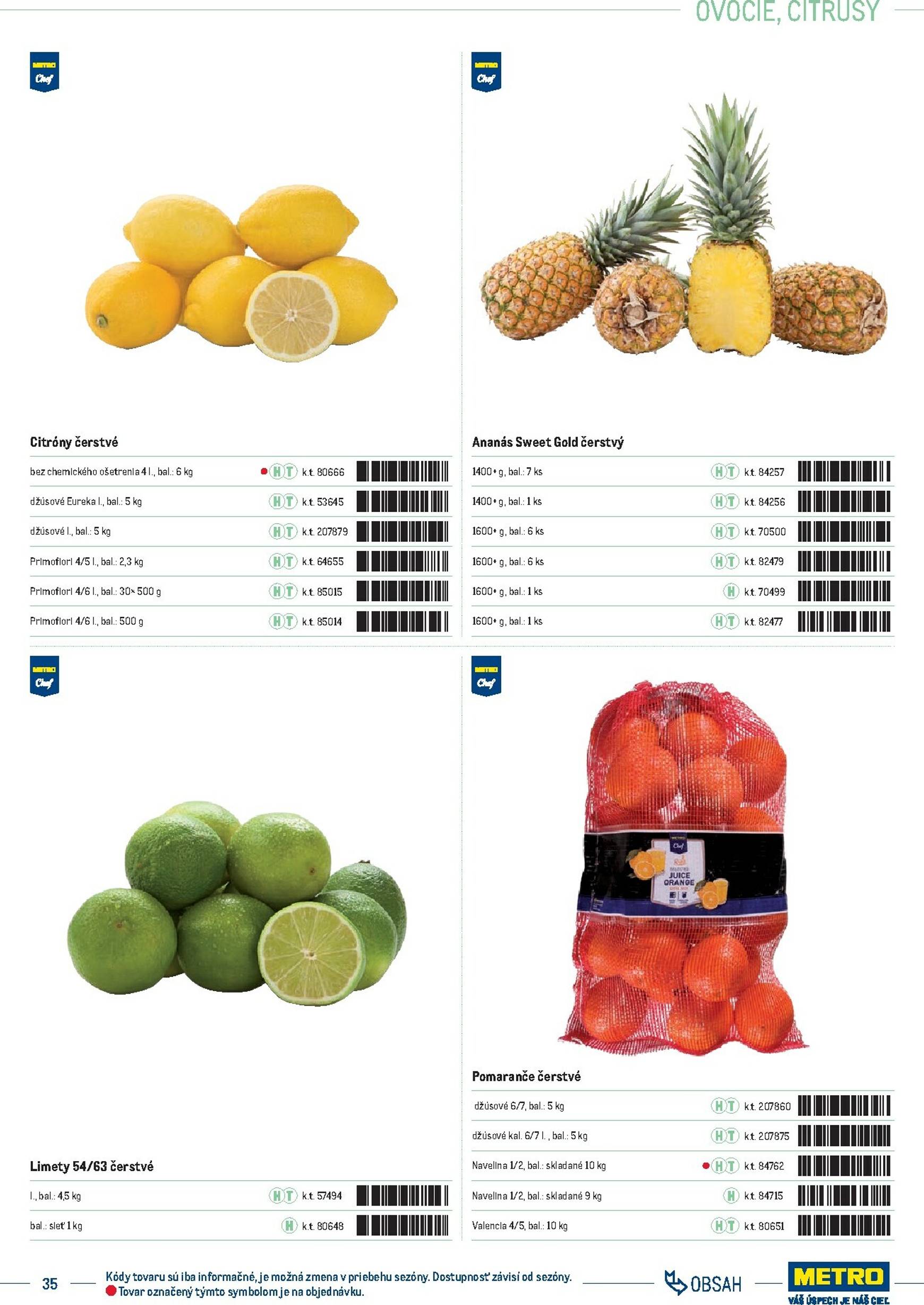 Page 35 of Aktuálny metro leták platný od stredy 01.10 do 31.12