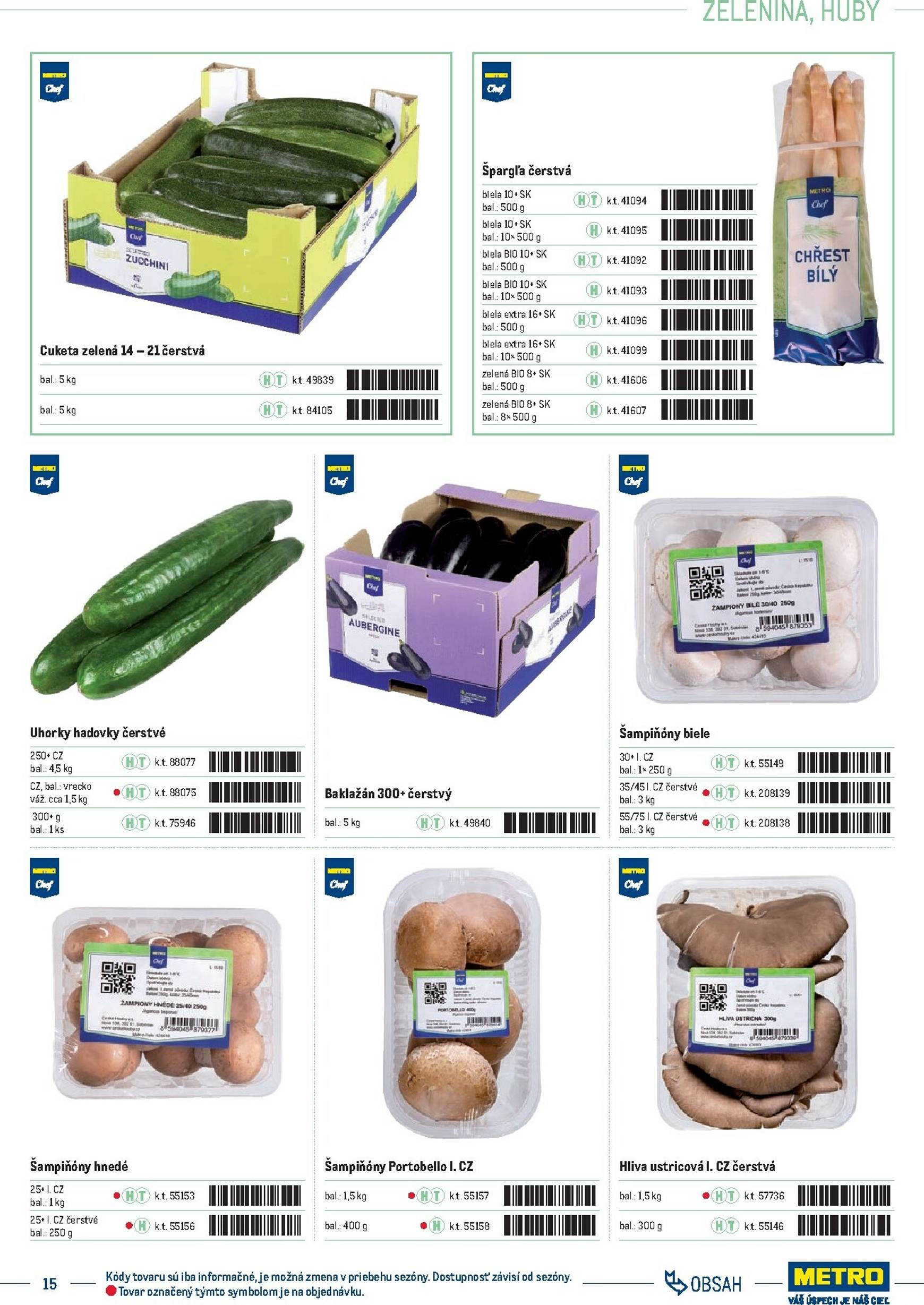 Page 15 of Aktuálny metro leták platný od stredy 01.10 do 31.12