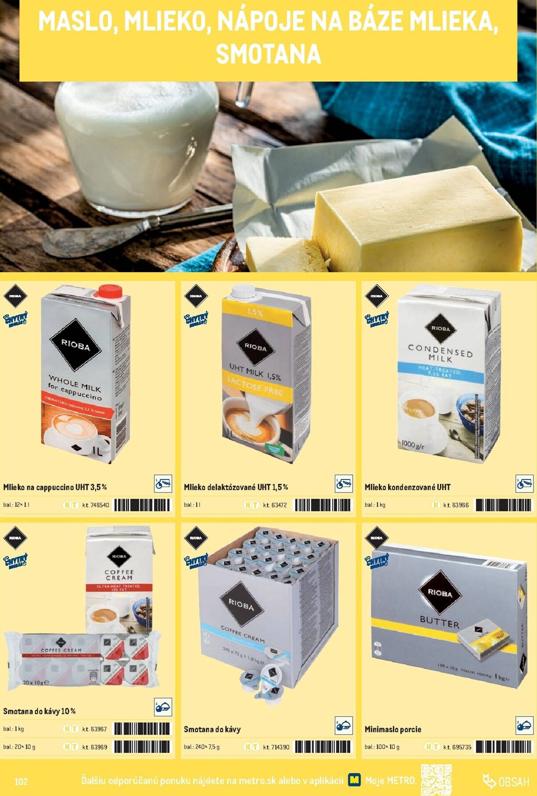 Page 102 of Aktuálny metro leták platný od stredy 01.10 do 31.12