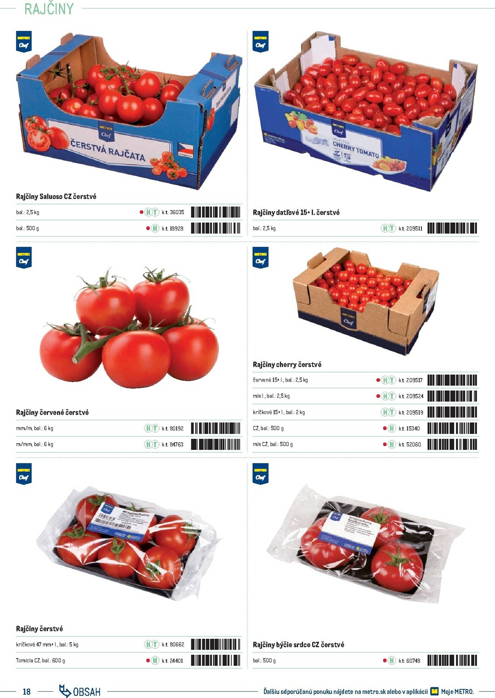 Page 18 of Aktuálny metro leták platný od stredy 01.10 do 31.12