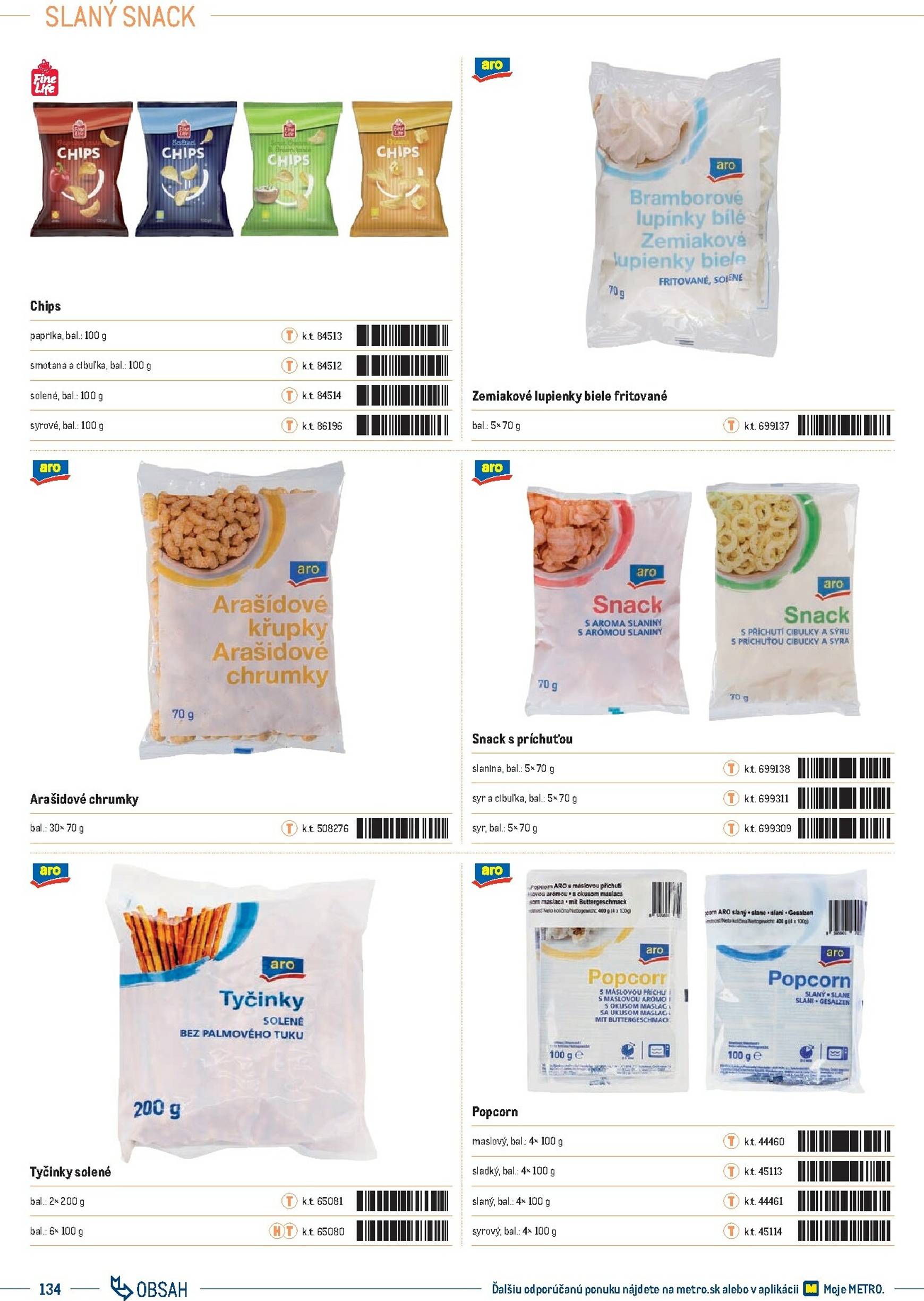 Page 134 of Aktuálny metro leták platný od stredy 01.10 do 31.12