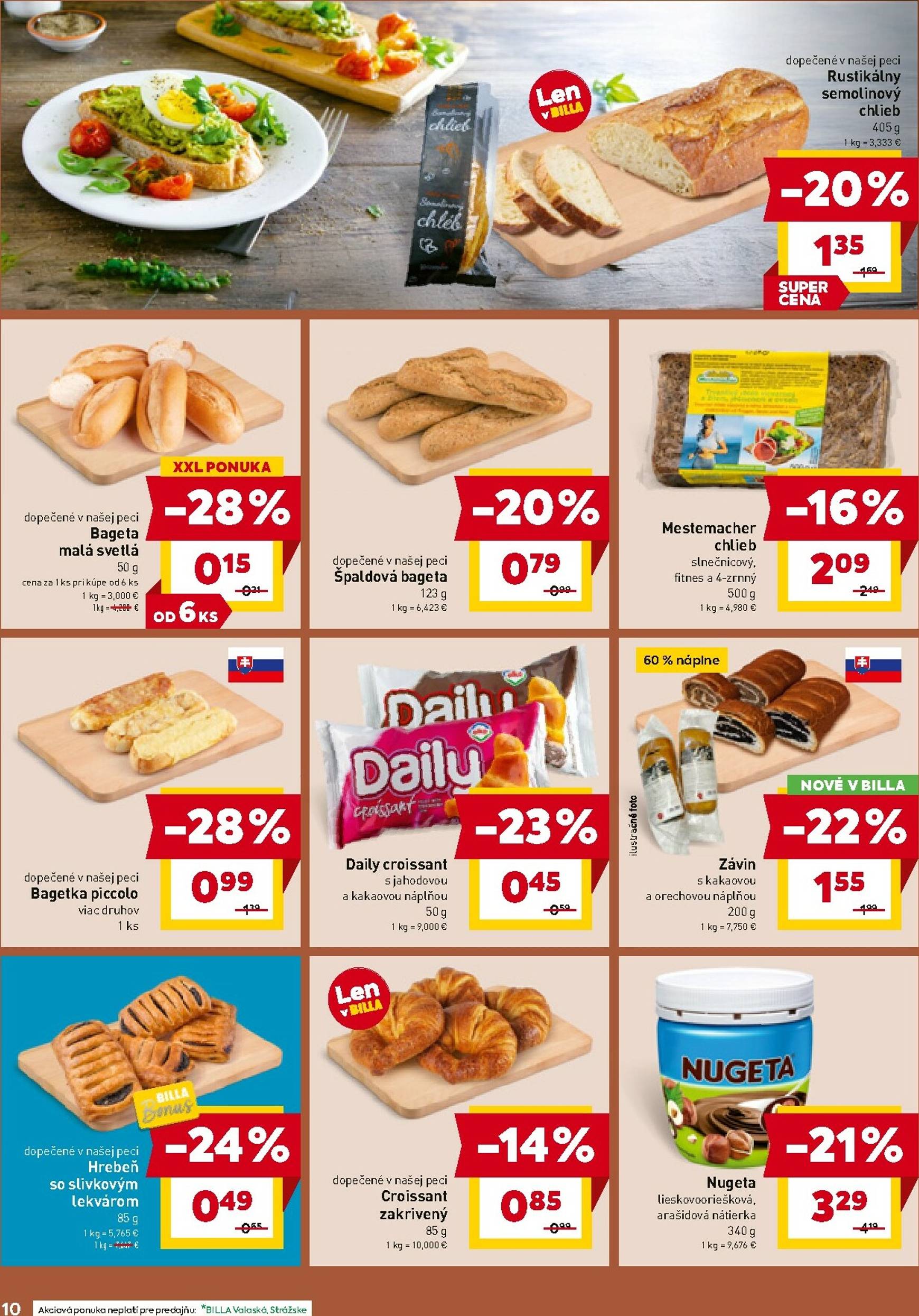 Page 10 of Aktuálny billa leták platný od stredy 22.10 do 28.10