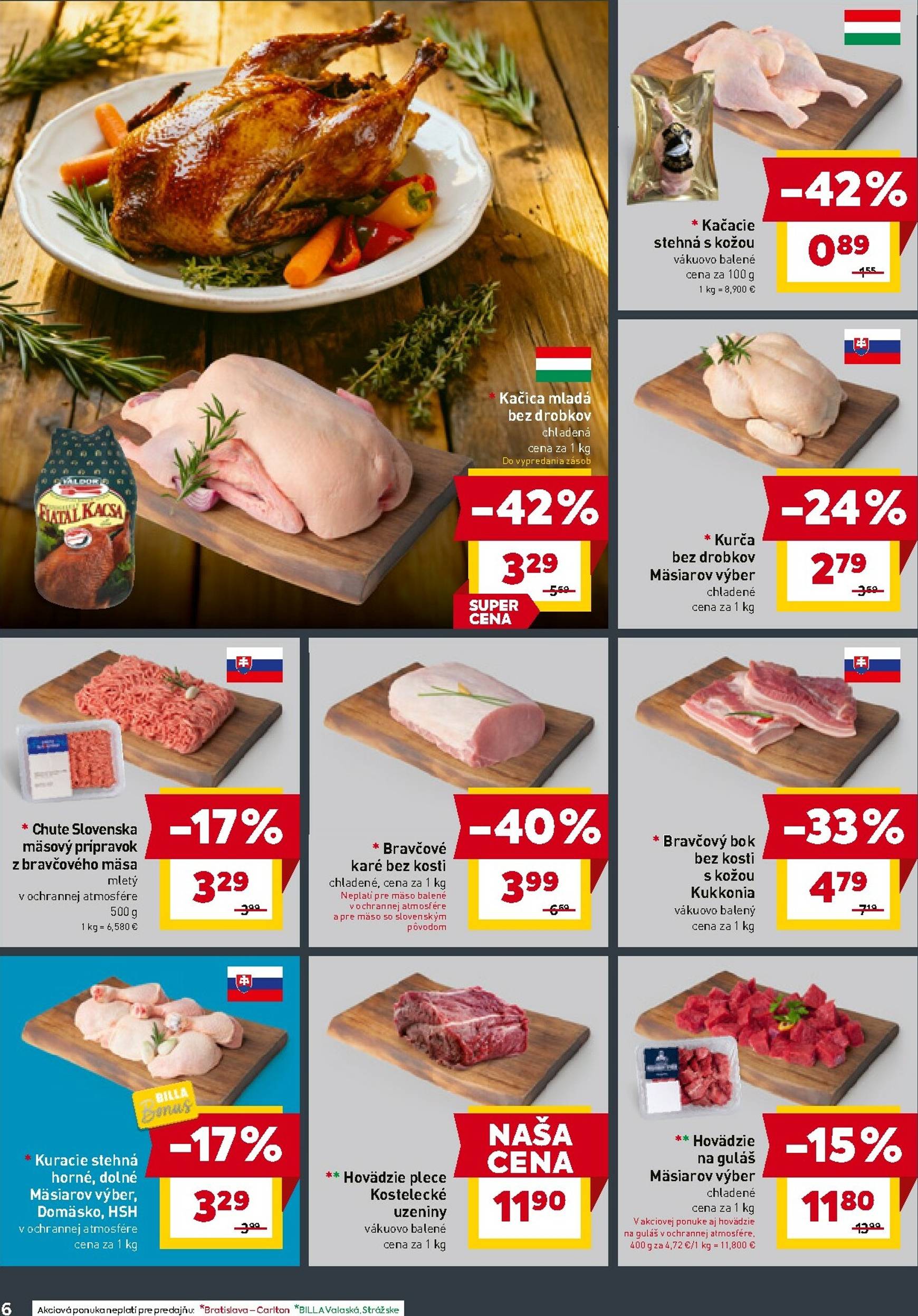 Page 6 of Aktuálny billa leták platný od stredy 22.10 do 28.10