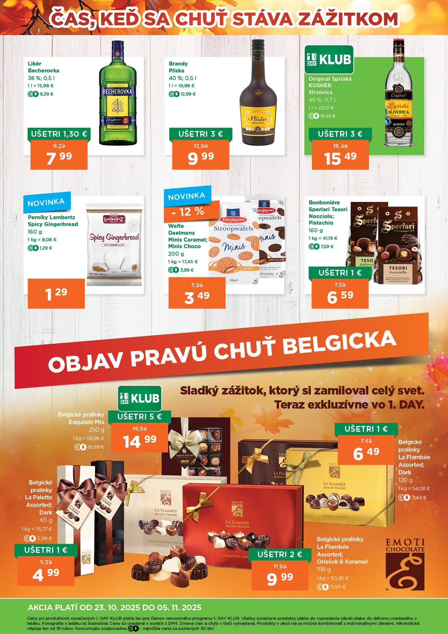 Page 4 of Aktuálny 1day leták platný od štvrtka 23.10 do 05.11