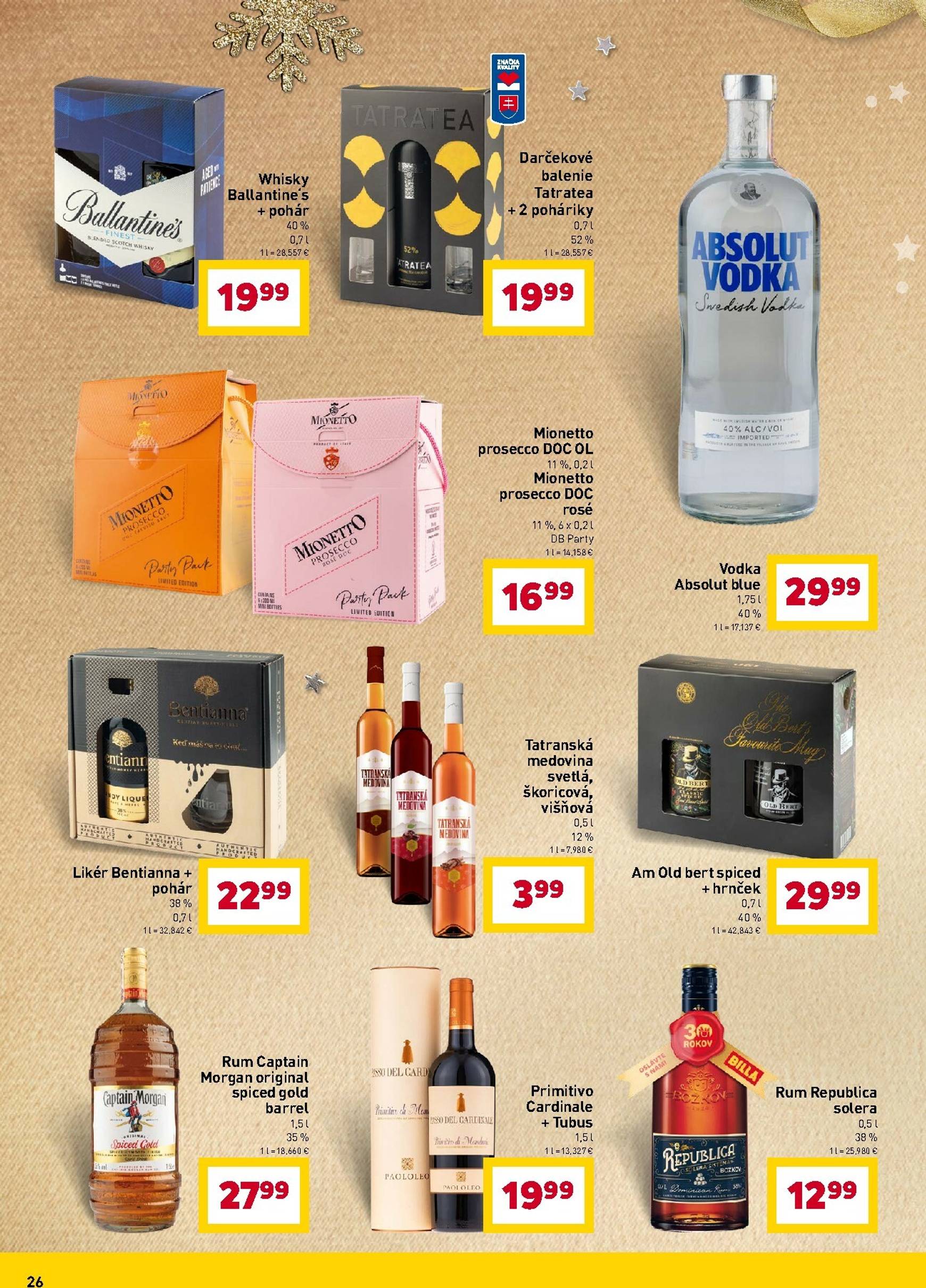 Page 26 of Aktuálny billa leták platný od stredy 15.10 do 11.11