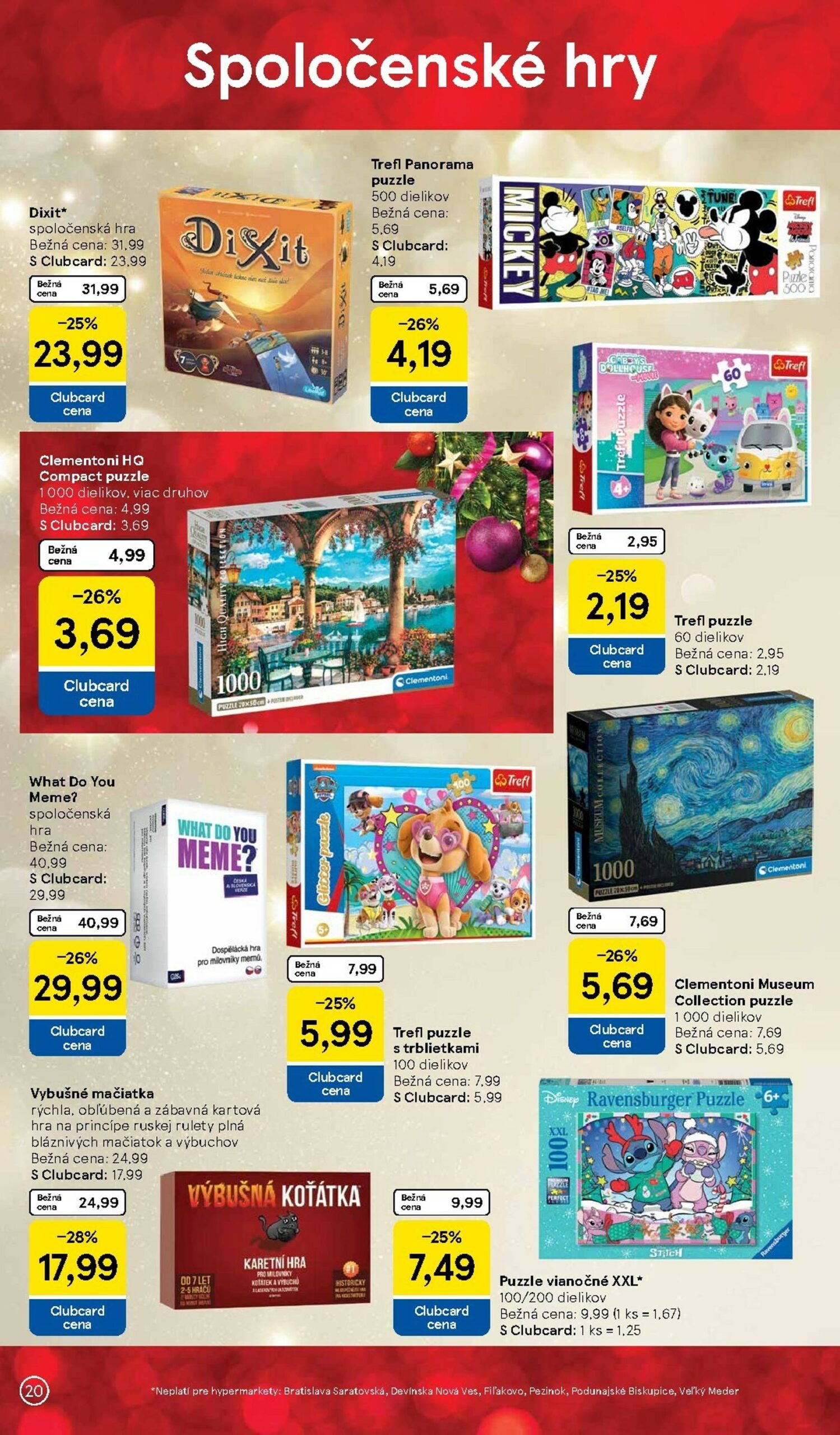 Page 20 of Aktuálny tesco leták platný od pondelka 27.10 do 17.11