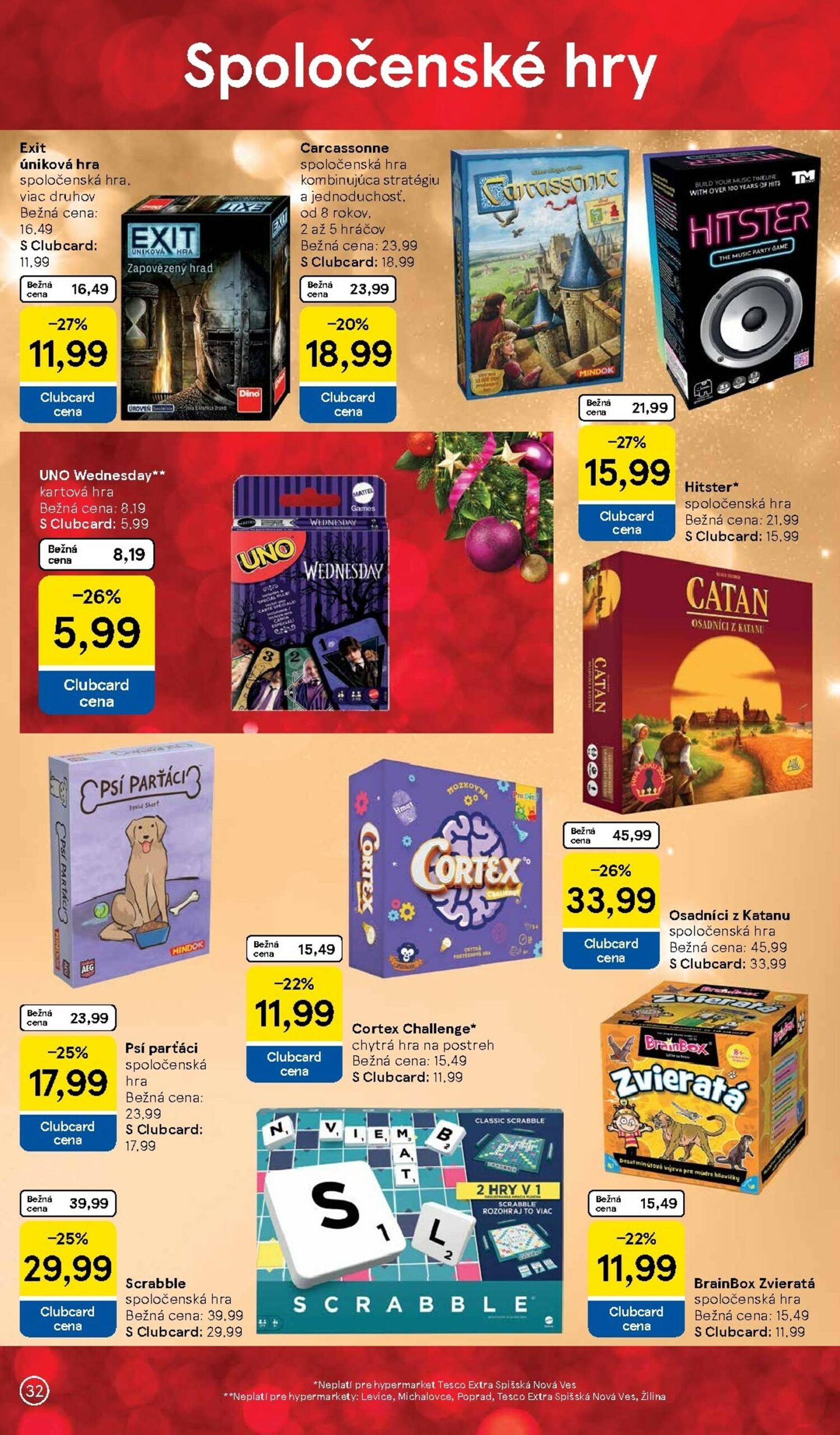 Page 32 of Aktuálny tesco leták platný od pondelka 27.10 do 17.11