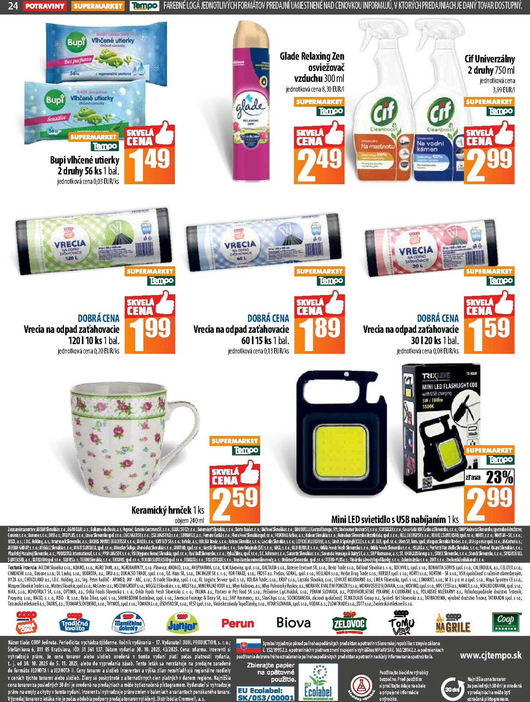 Page 24 of Aktuálny coop-jednota leták platný od štvrtka 30.10 do 05.11