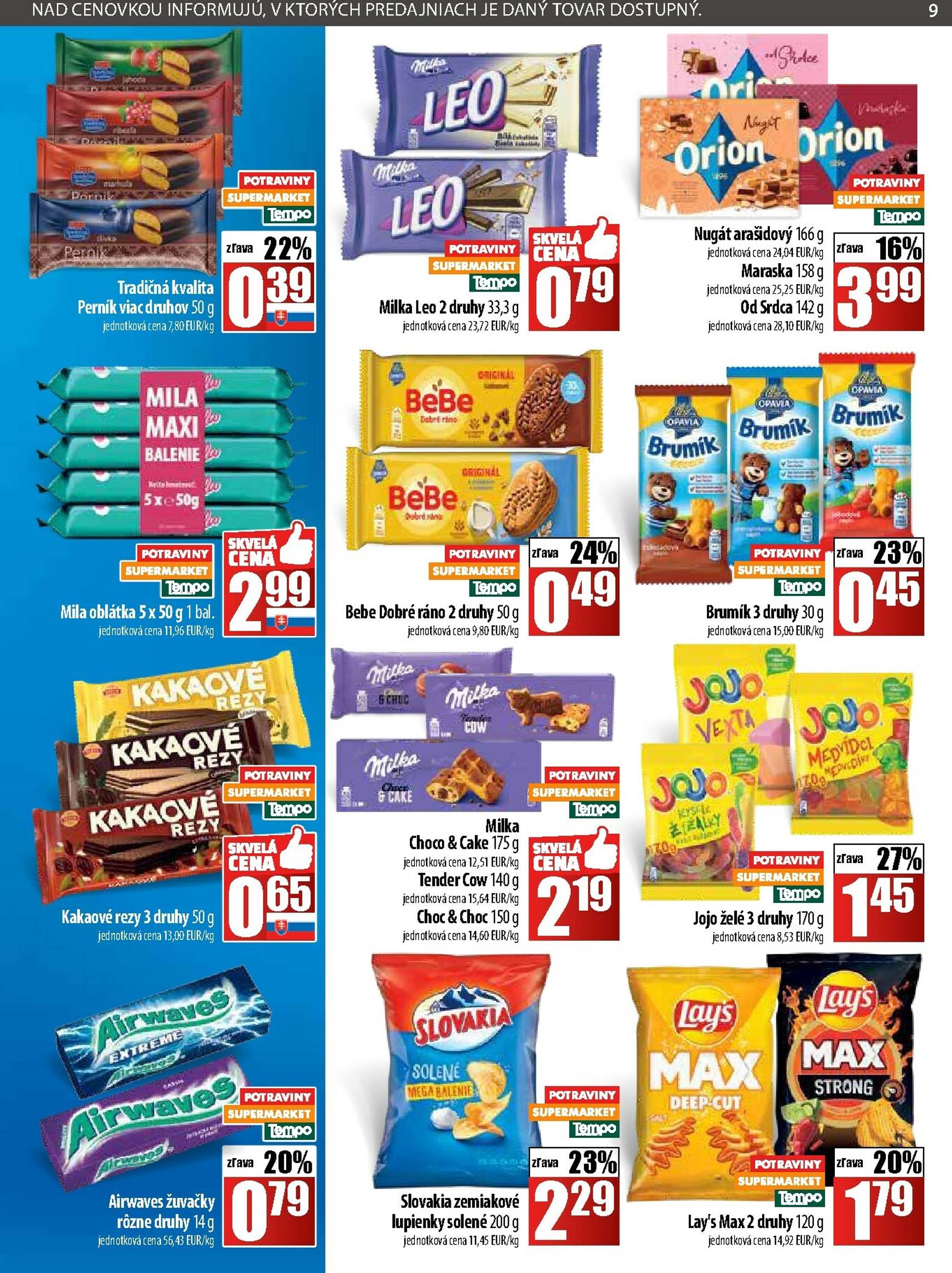 Page 9 of Aktuálny coop-jednota leták platný od štvrtka 30.10 do 05.11
