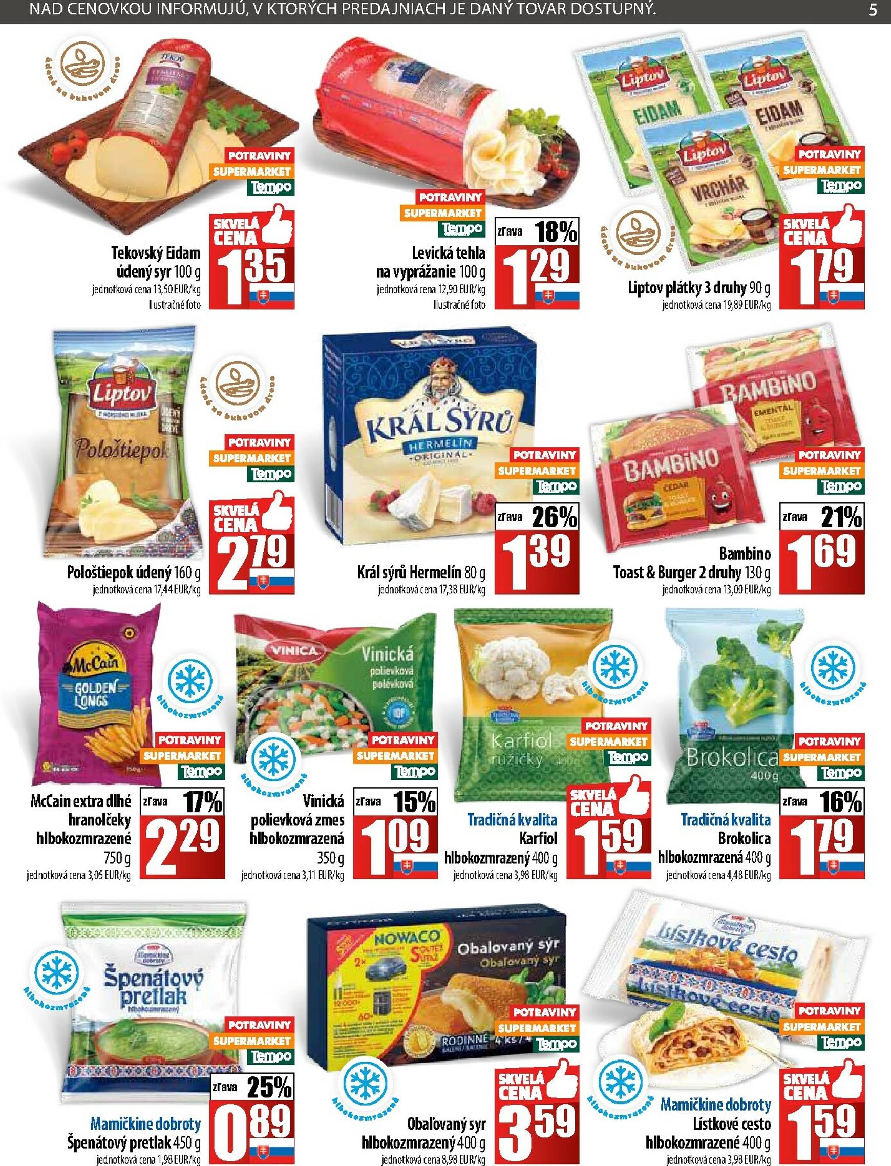 Page 5 of Aktuálny coop-jednota leták platný od štvrtka 30.10 do 05.11