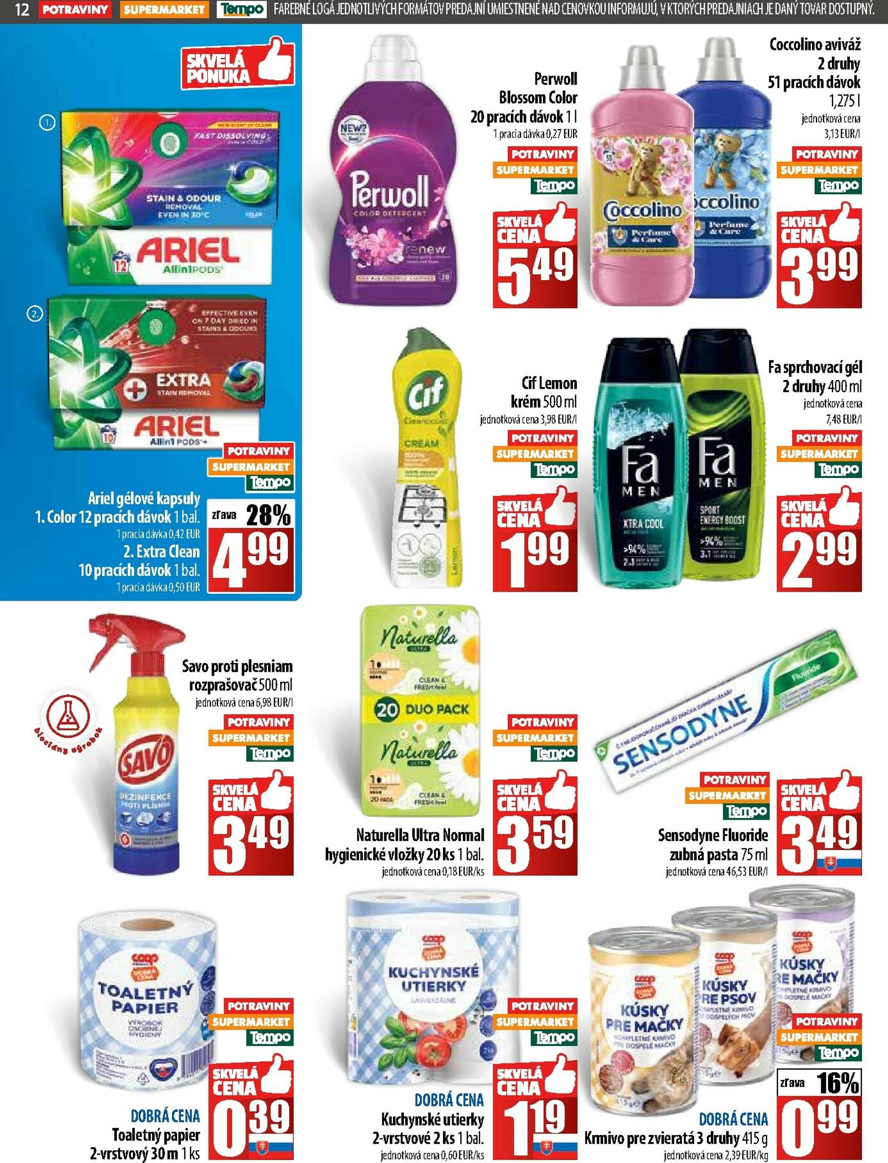 Page 12 of Aktuálny coop-jednota leták platný od štvrtka 30.10 do 05.11