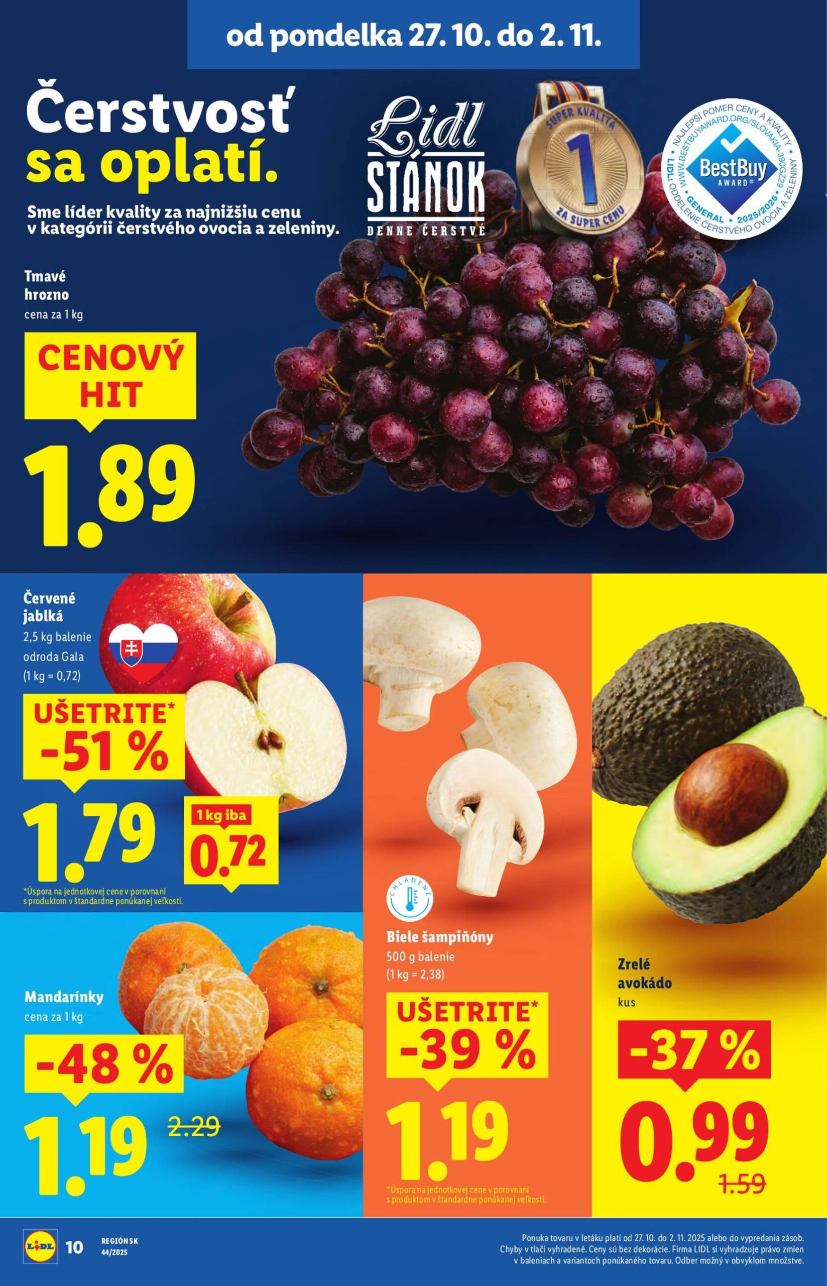 Page 12 of Aktuálny lidl leták platný od pondelka 27.10 do 02.11