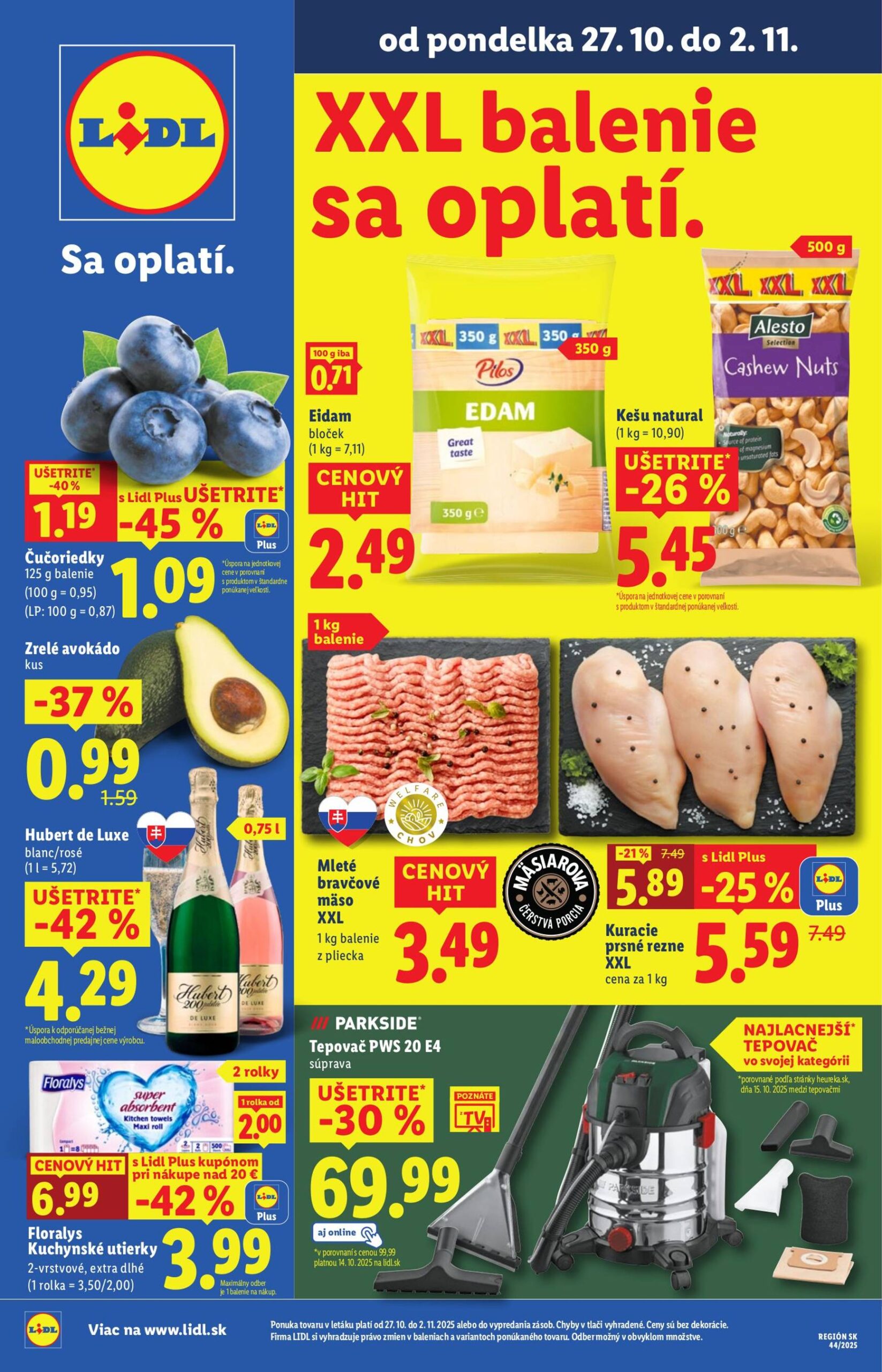 Page 1 of Aktuálny lidl leták platný od pondelka 27.10 do 02.11