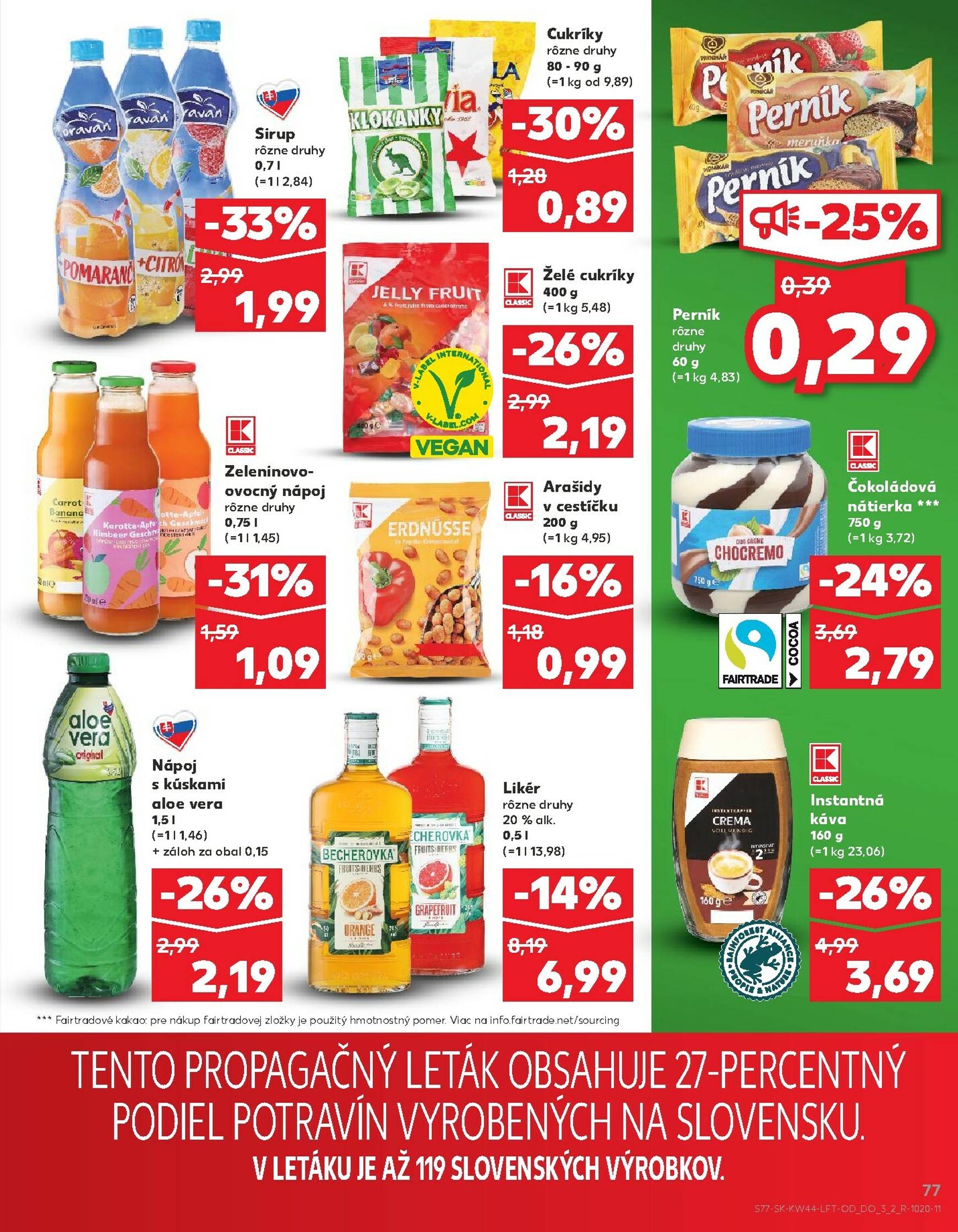 Page 77 of Aktuálny kaufland leták platný od štvrtka 30.10 do 05.11