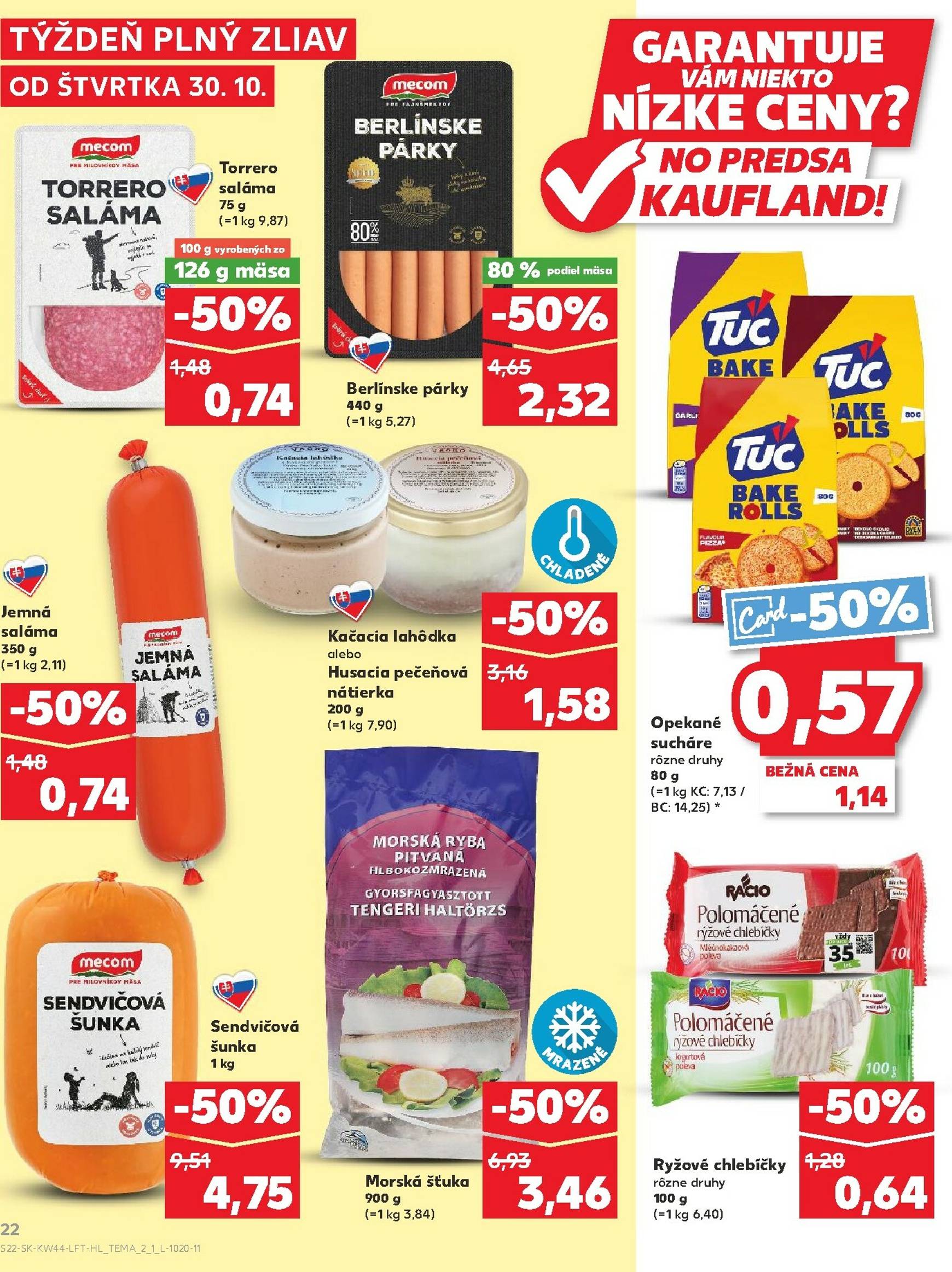 Page 22 of Aktuálny kaufland leták platný od štvrtka 30.10 do 05.11