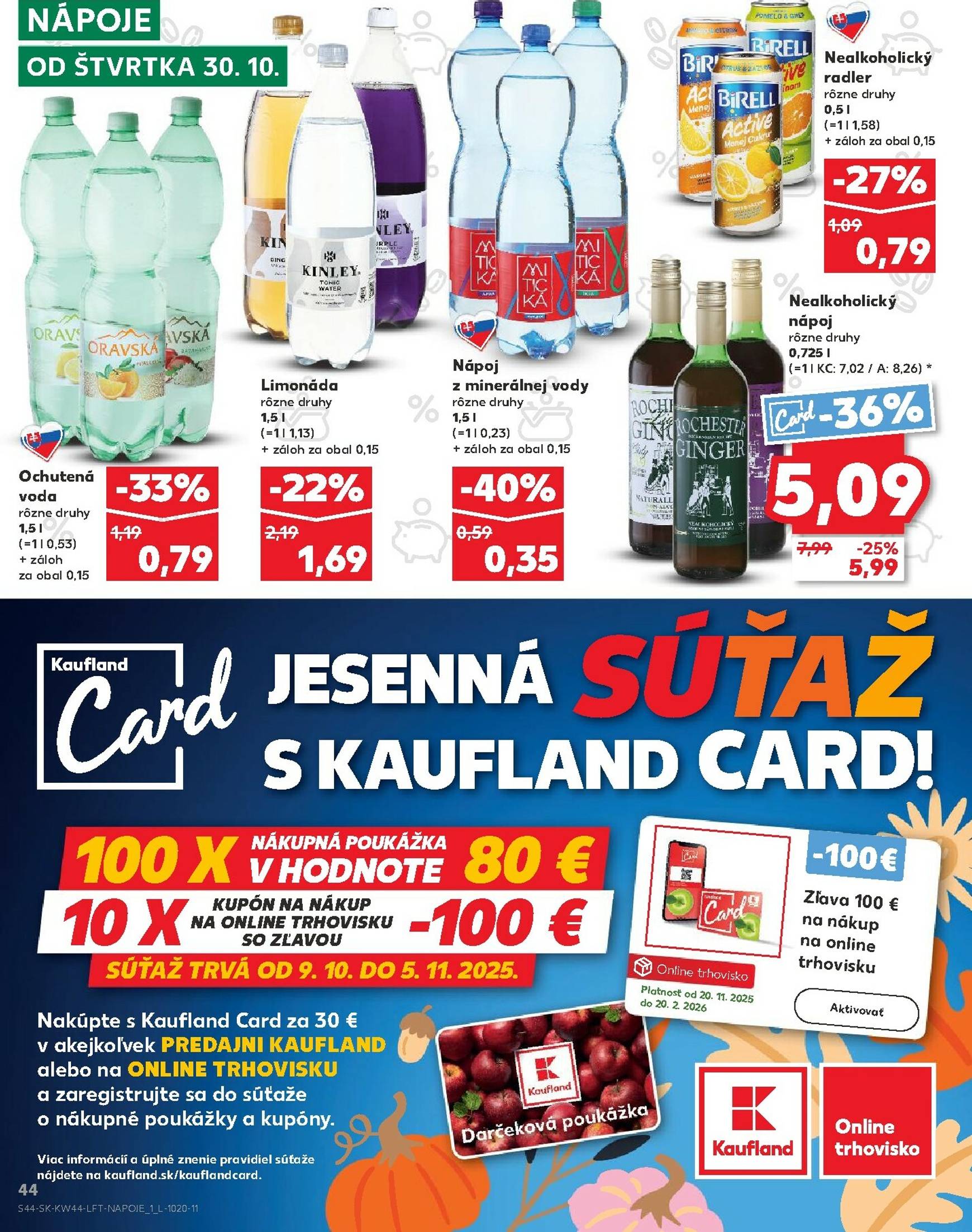 Page 44 of Aktuálny kaufland leták platný od štvrtka 30.10 do 05.11