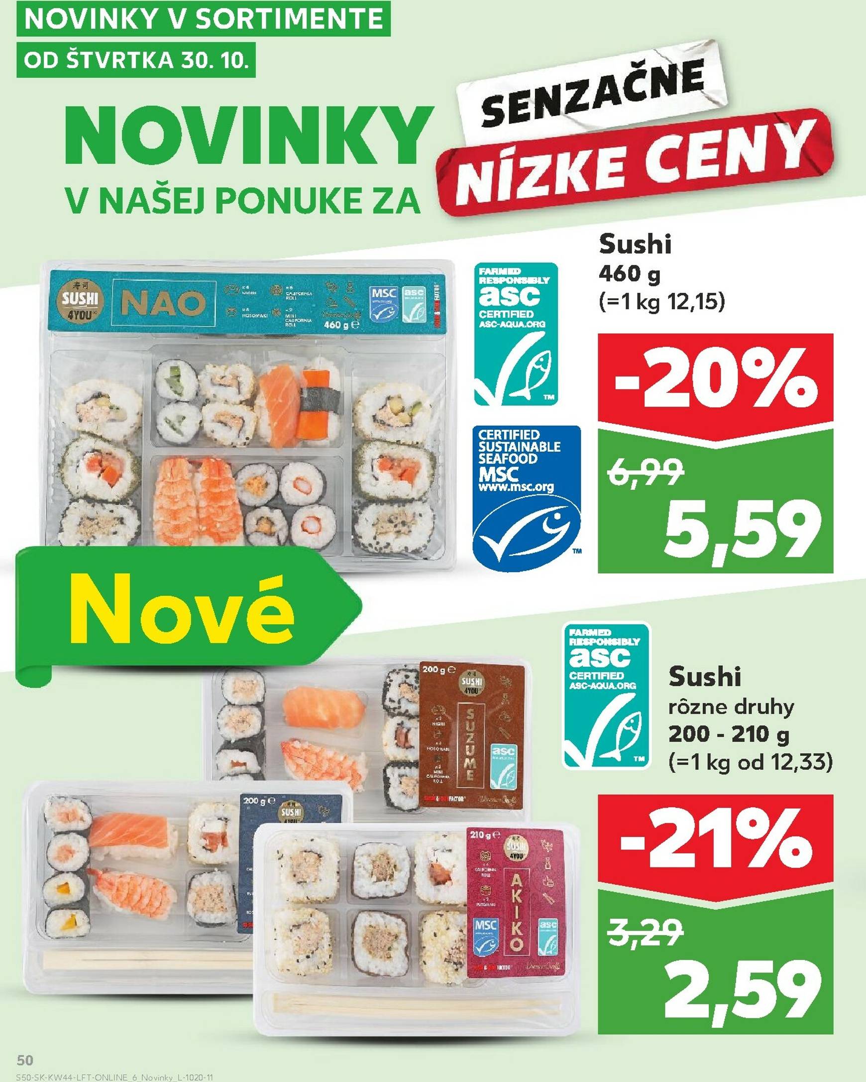 Page 50 of Aktuálny kaufland leták platný od štvrtka 30.10 do 05.11