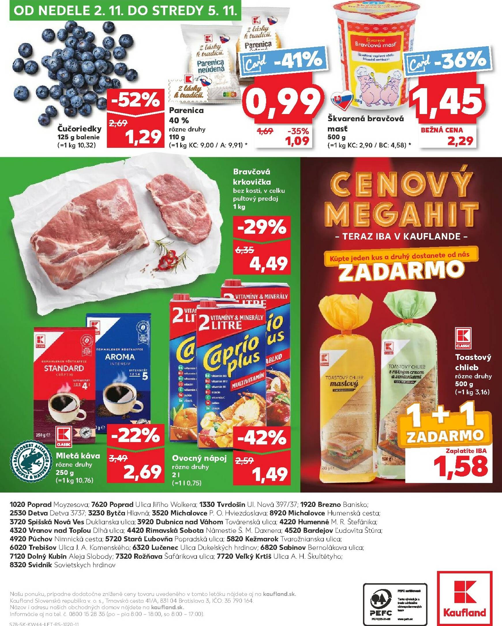 Page 78 of Aktuálny kaufland leták platný od štvrtka 30.10 do 05.11