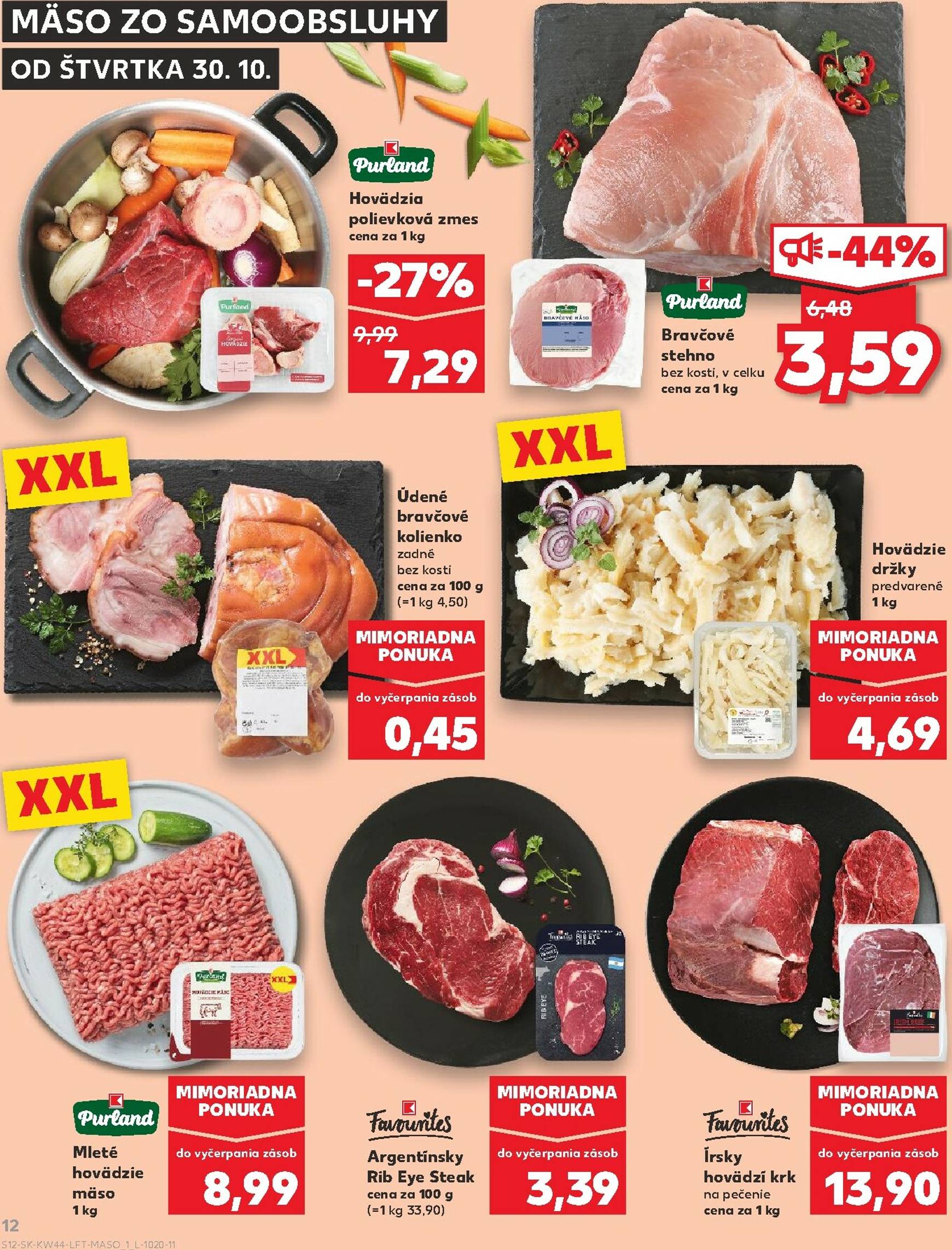 Page 12 of Aktuálny kaufland leták platný od štvrtka 30.10 do 05.11