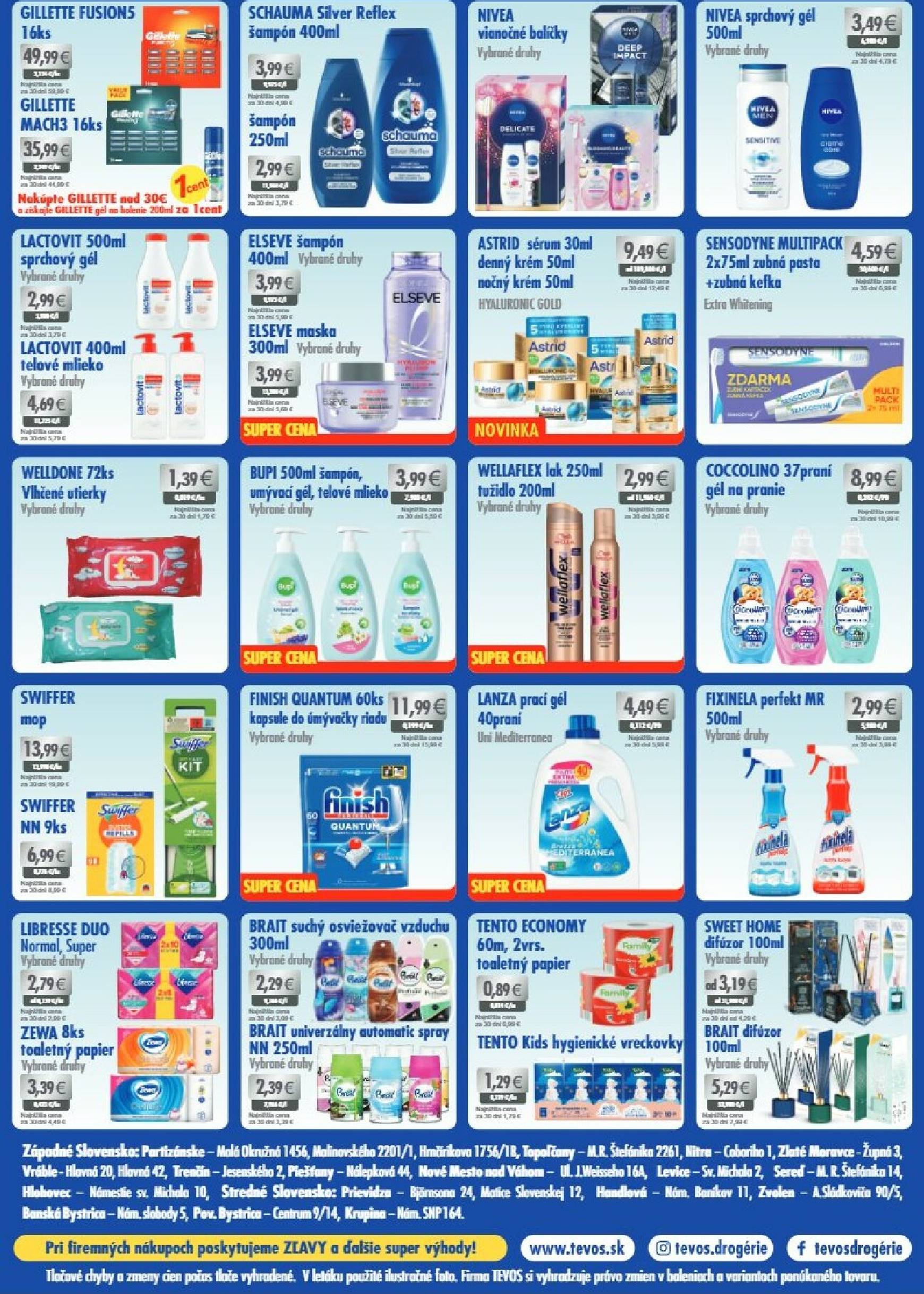 Page 2 of Aktuálny tevos-drogerie leták platný od utorka 04.11 do 21.11