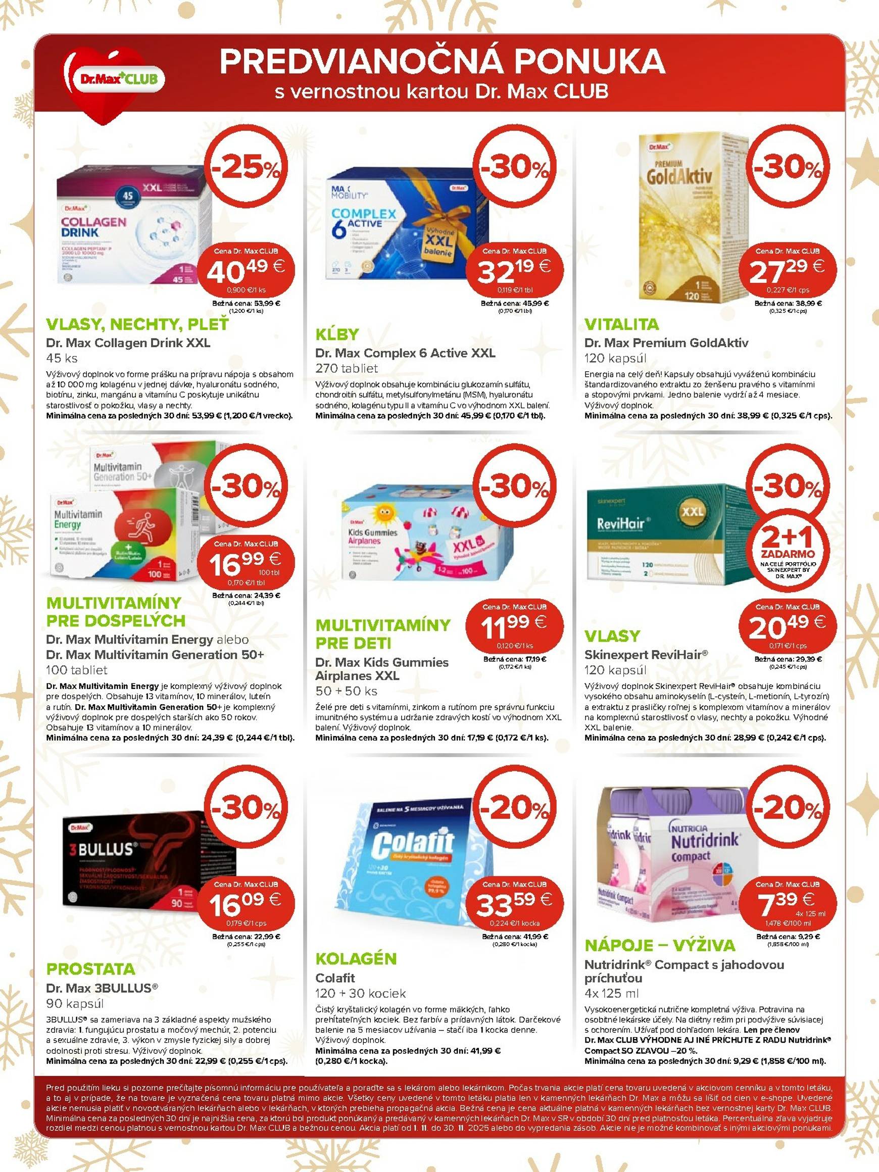 Page 6 of Aktuálny dr-max leták platný od soboty 01.11 do 30.11