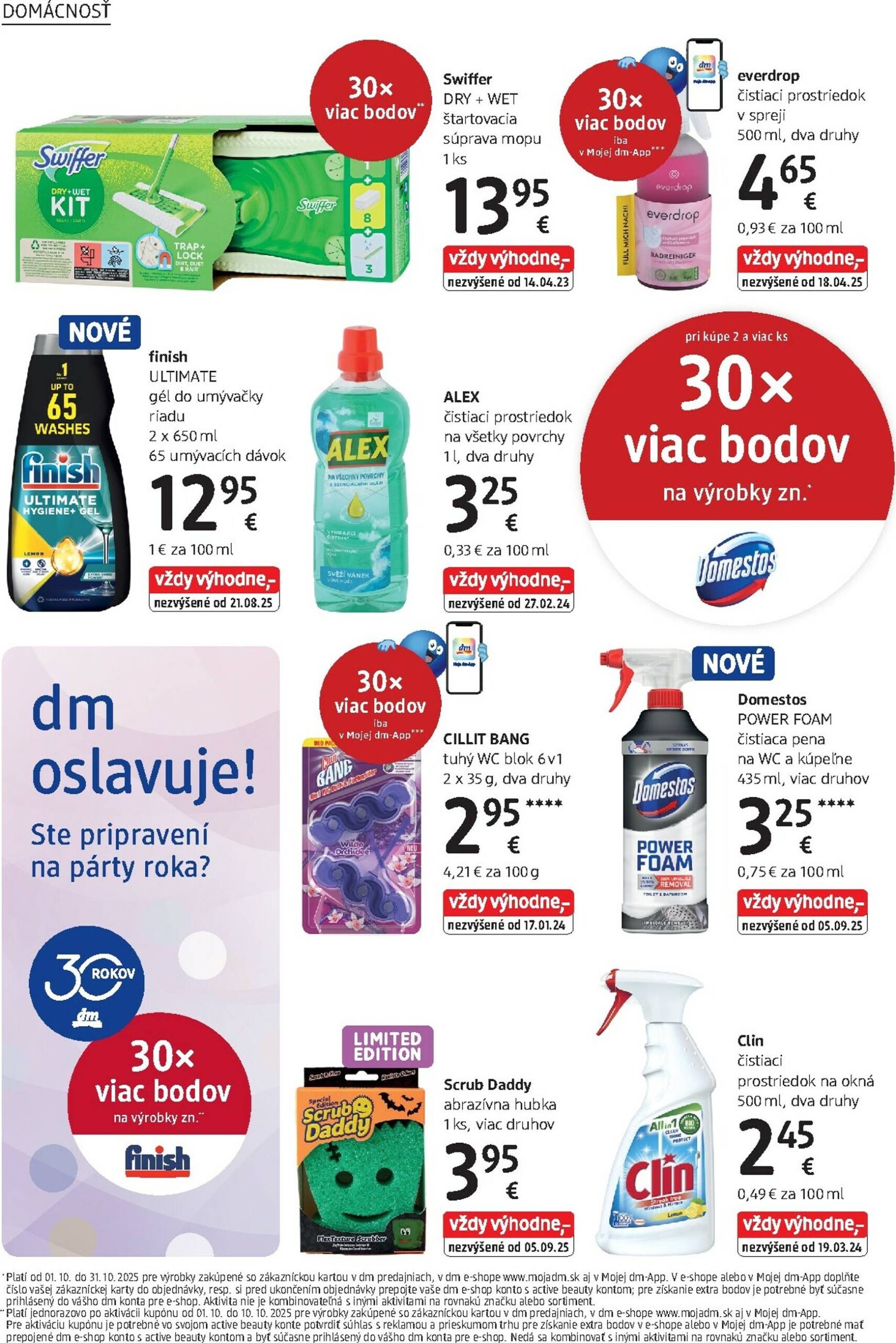 Page 30 of Aktuálny dm-drogerie leták platný od stredy 01.10 do 31.10