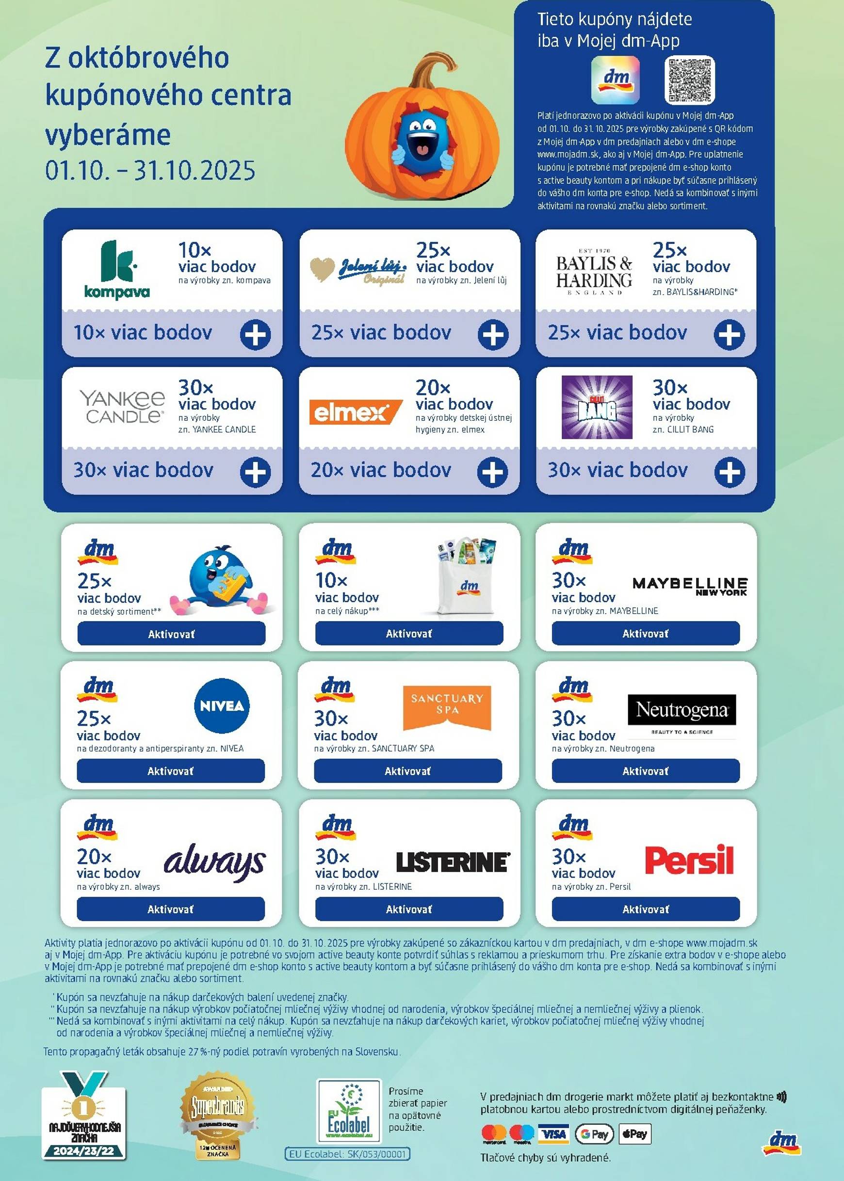 Page 32 of Aktuálny dm-drogerie leták platný od stredy 01.10 do 31.10