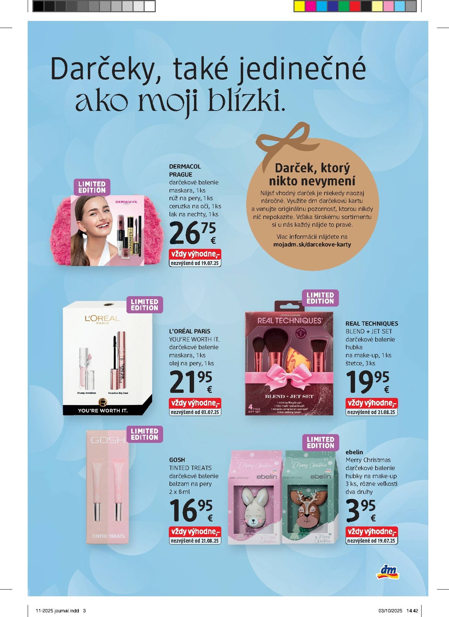 Page 3 of Aktuálny dm-drogerie leták platný od soboty 01.11 do 30.11