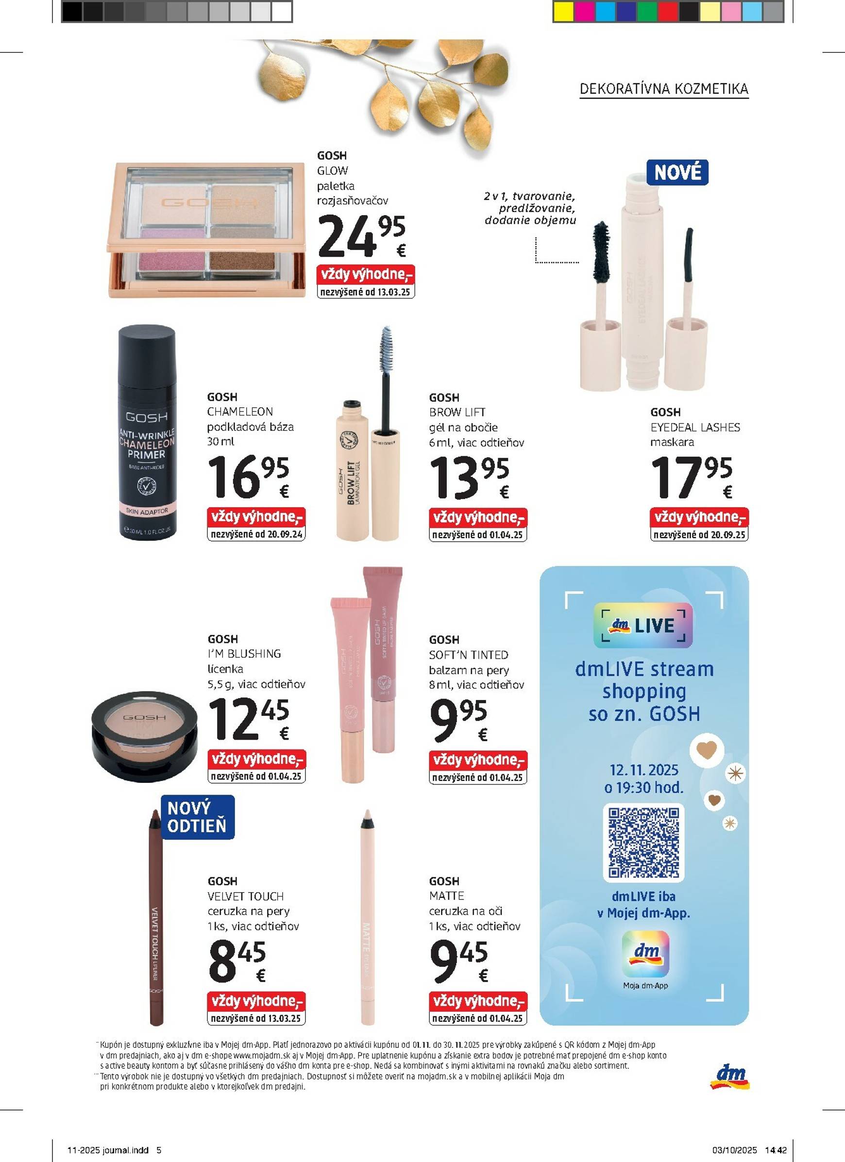 Page 5 of Aktuálny dm-drogerie leták platný od soboty 01.11 do 30.11