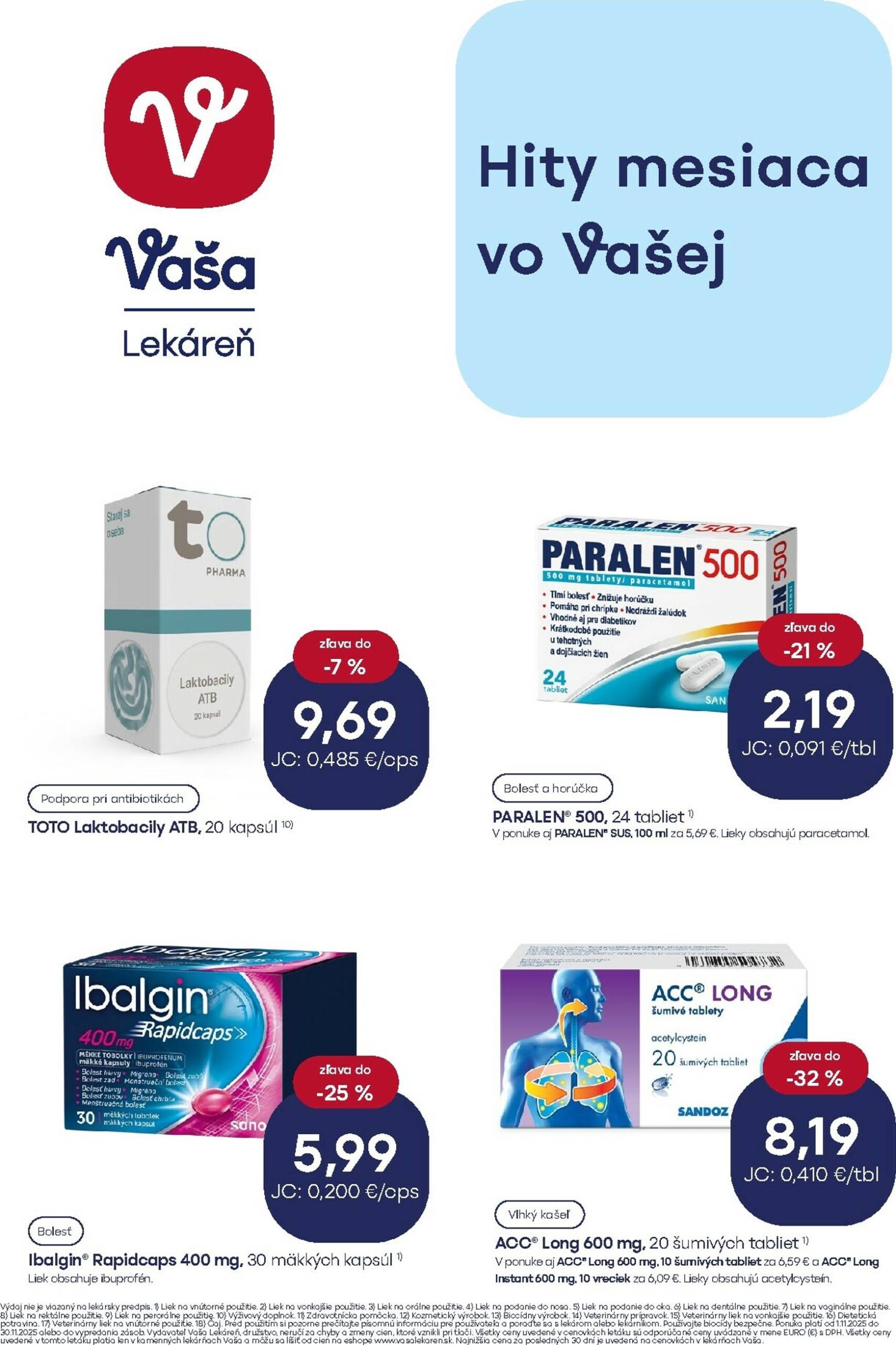 Page 2 of Aktuálny vasa-lekaren leták platný od soboty 01.11 do 30.11