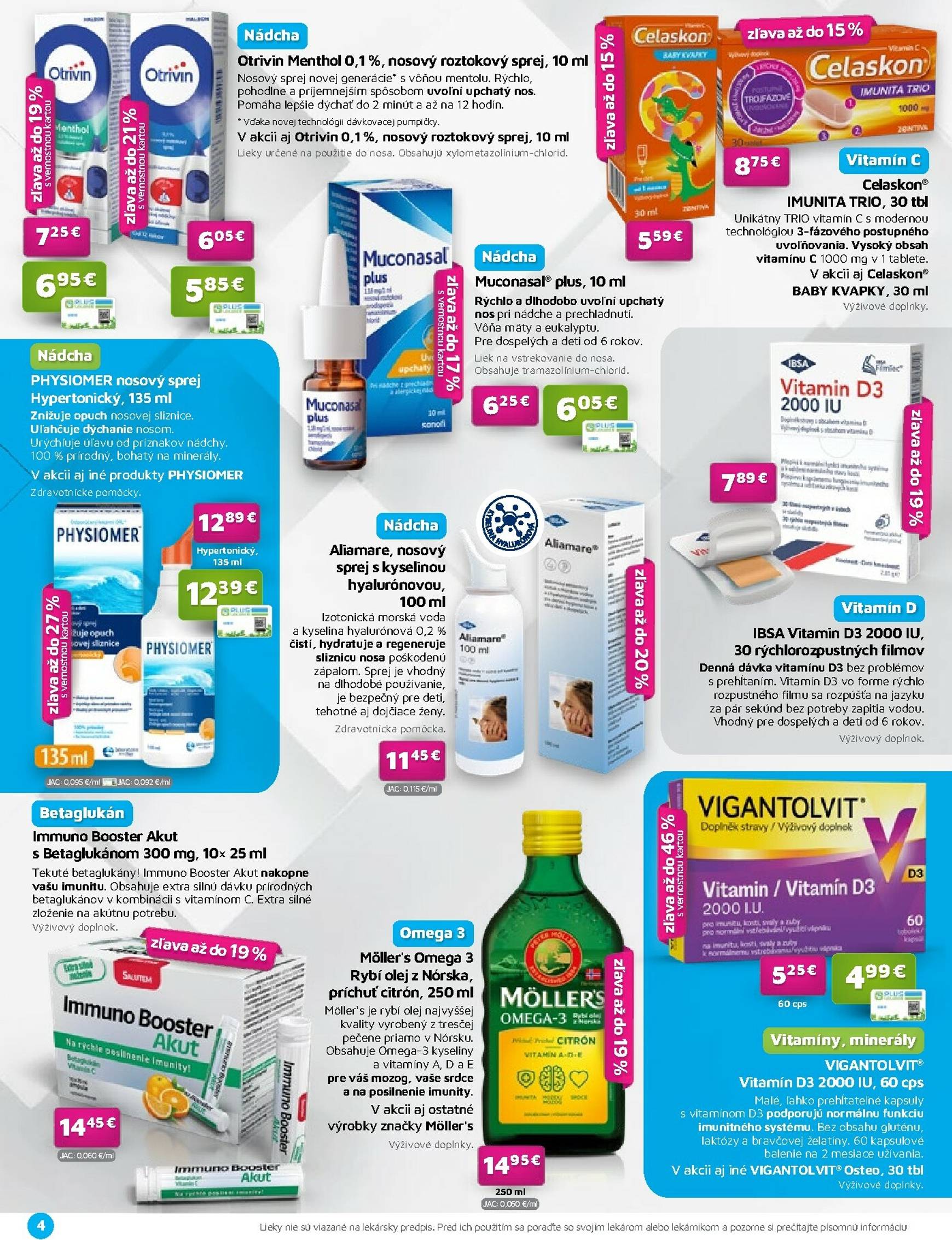 Page 4 of Aktuálny plus-lekaren leták platný od soboty 01.11 do 30.11