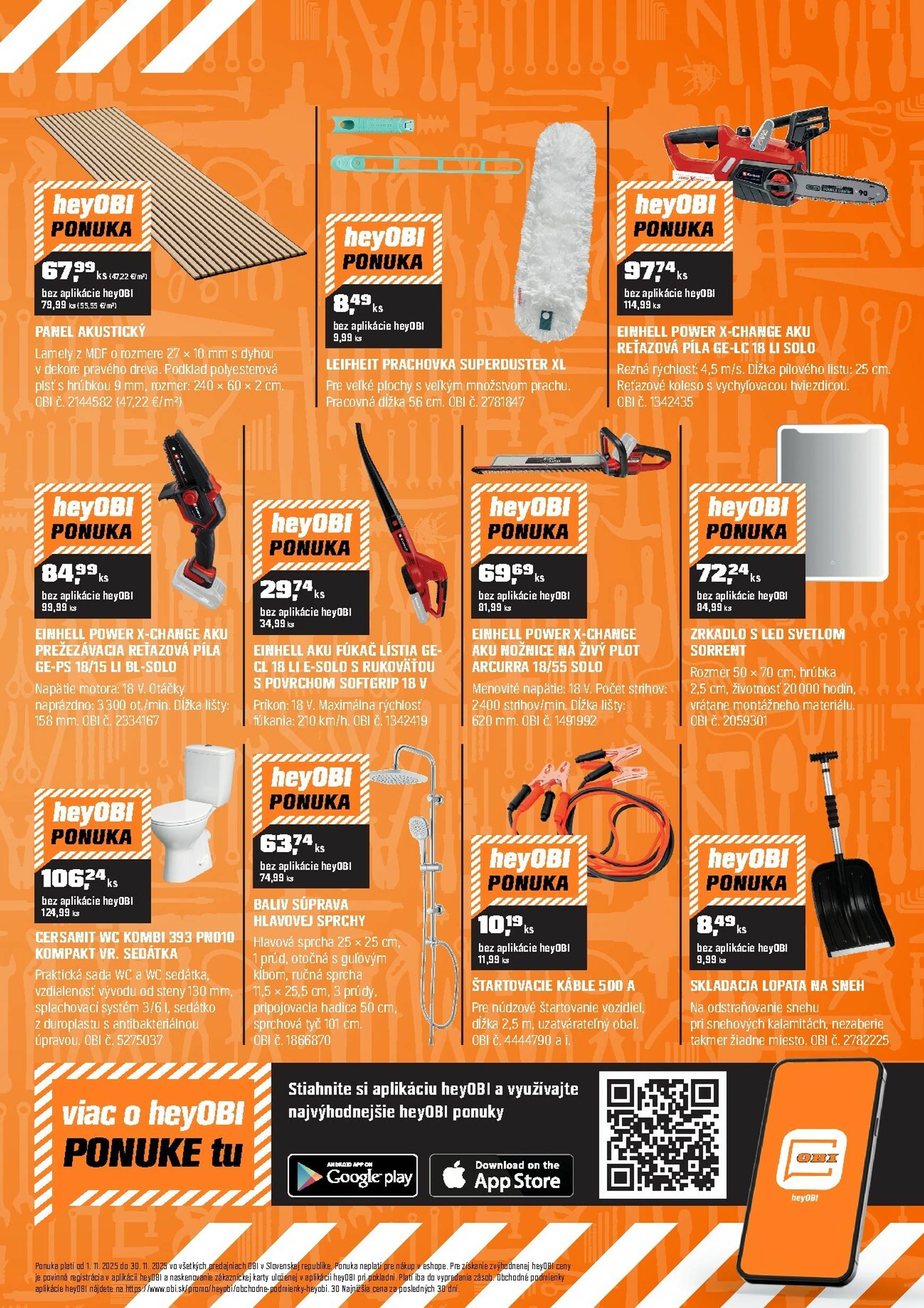 Page 11 of Aktuálny obi leták platný od soboty 01.11 do 30.11