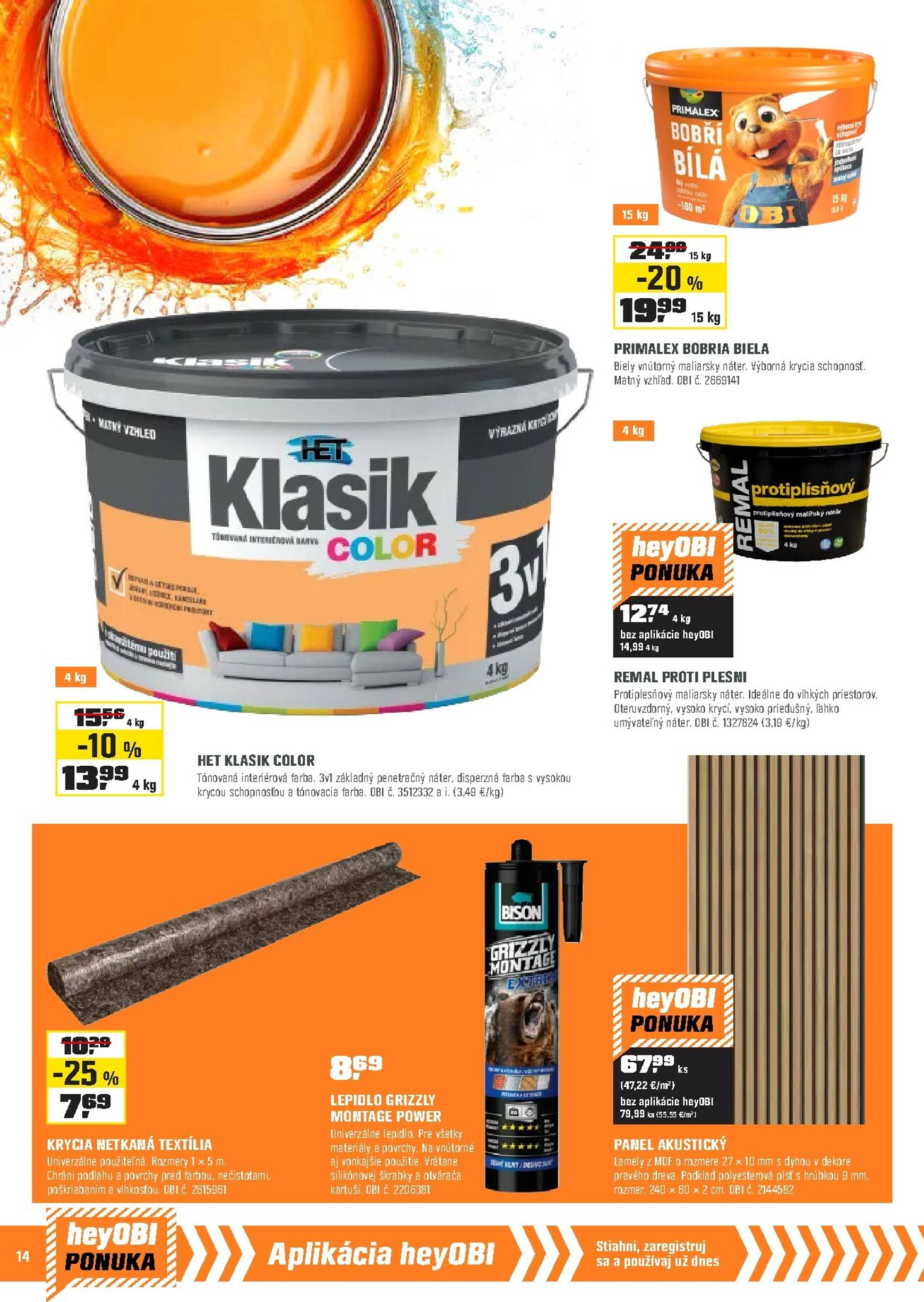 Page 14 of Aktuálny obi leták platný od soboty 01.11 do 30.11