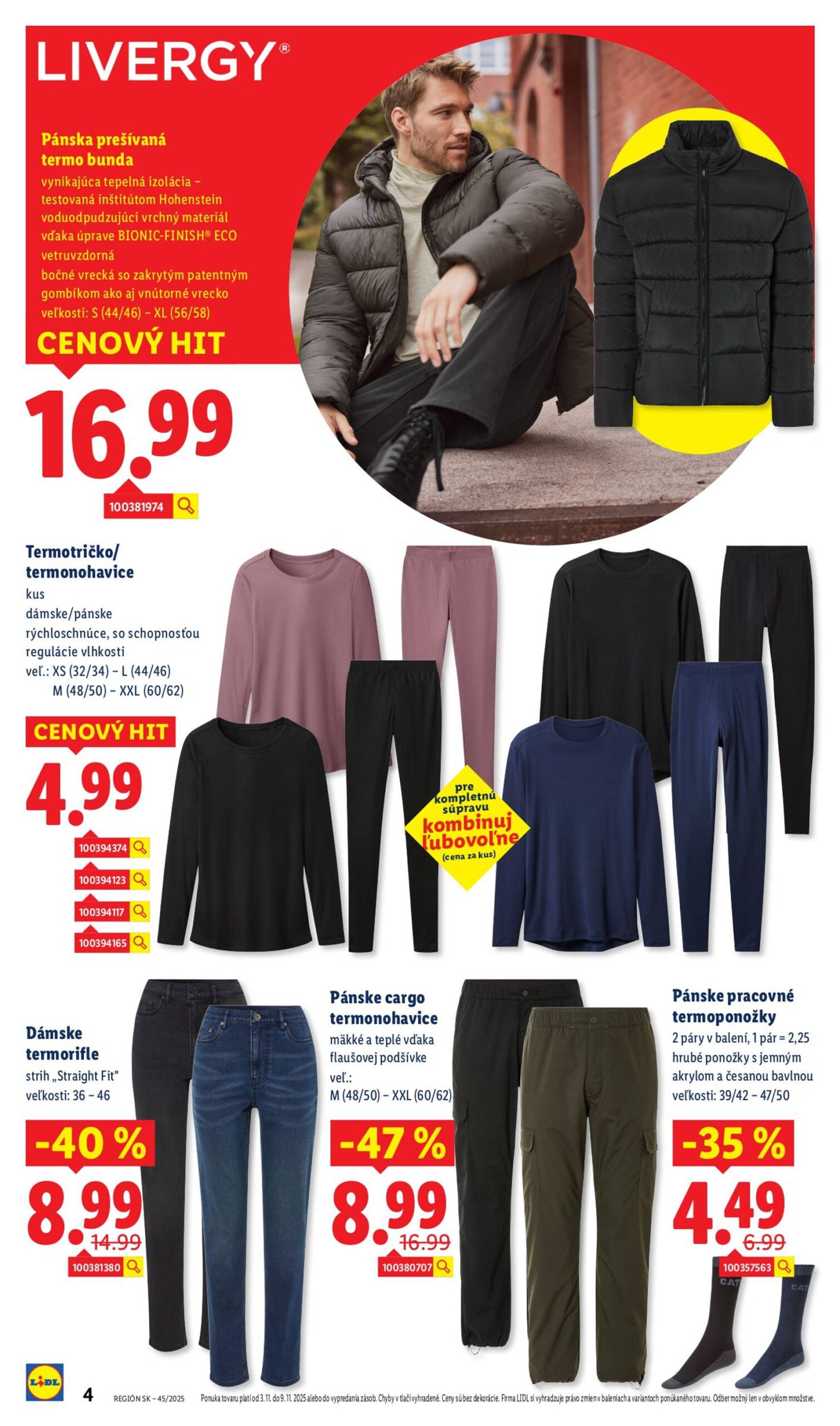 Page 4 of Aktuálny lidl leták platný od pondelka 03.11 do 09.11