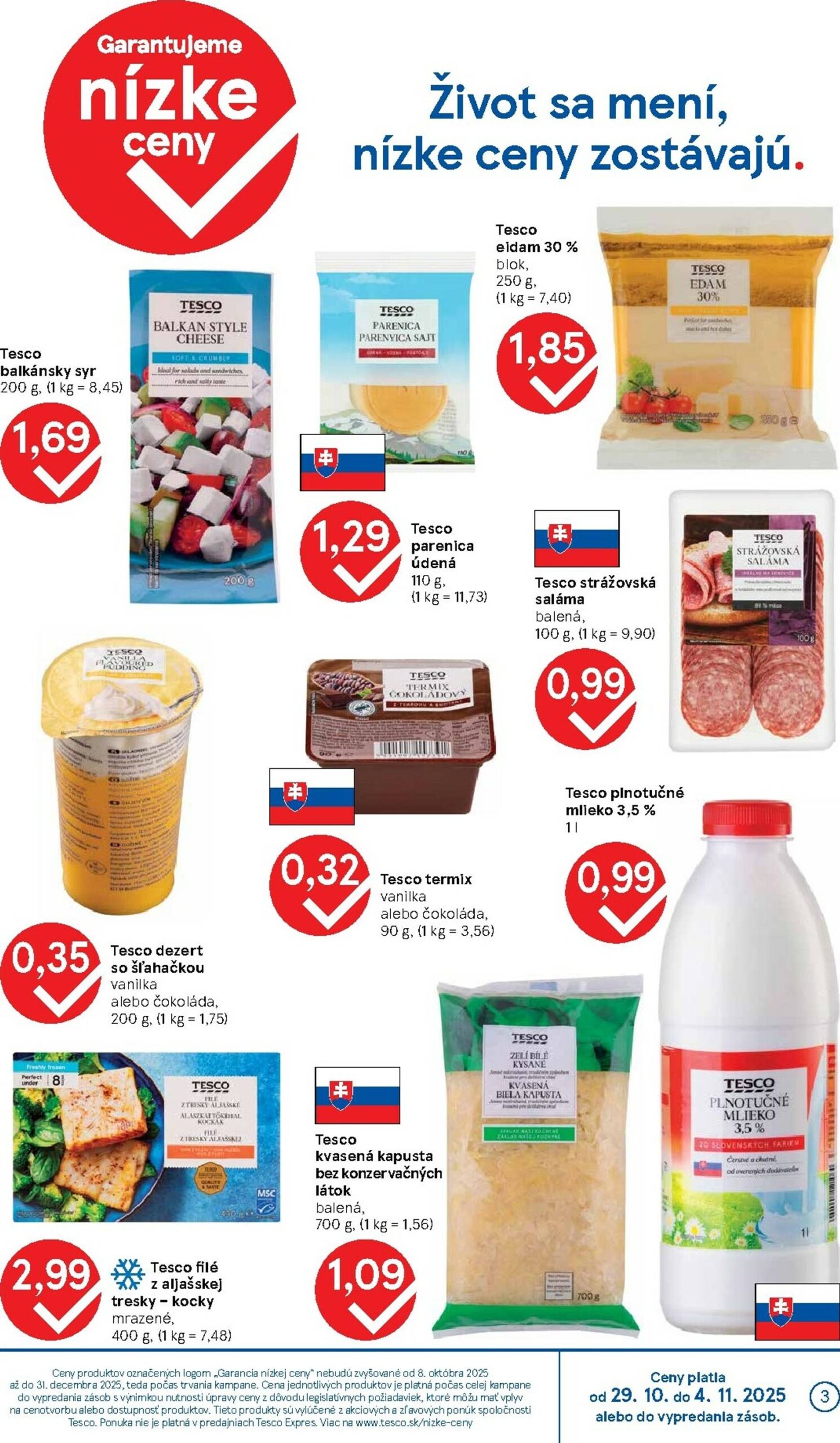 Page 3 of Aktuálny tesco leták platný od stredy 29.10 do 04.11