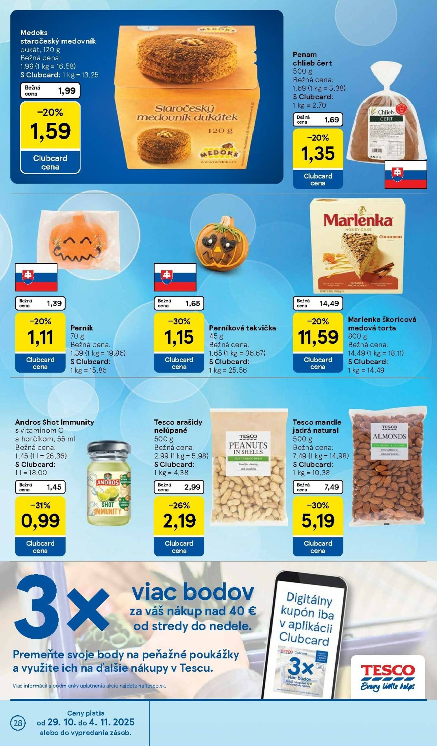 Page 28 of Aktuálny tesco leták platný od stredy 29.10 do 04.11