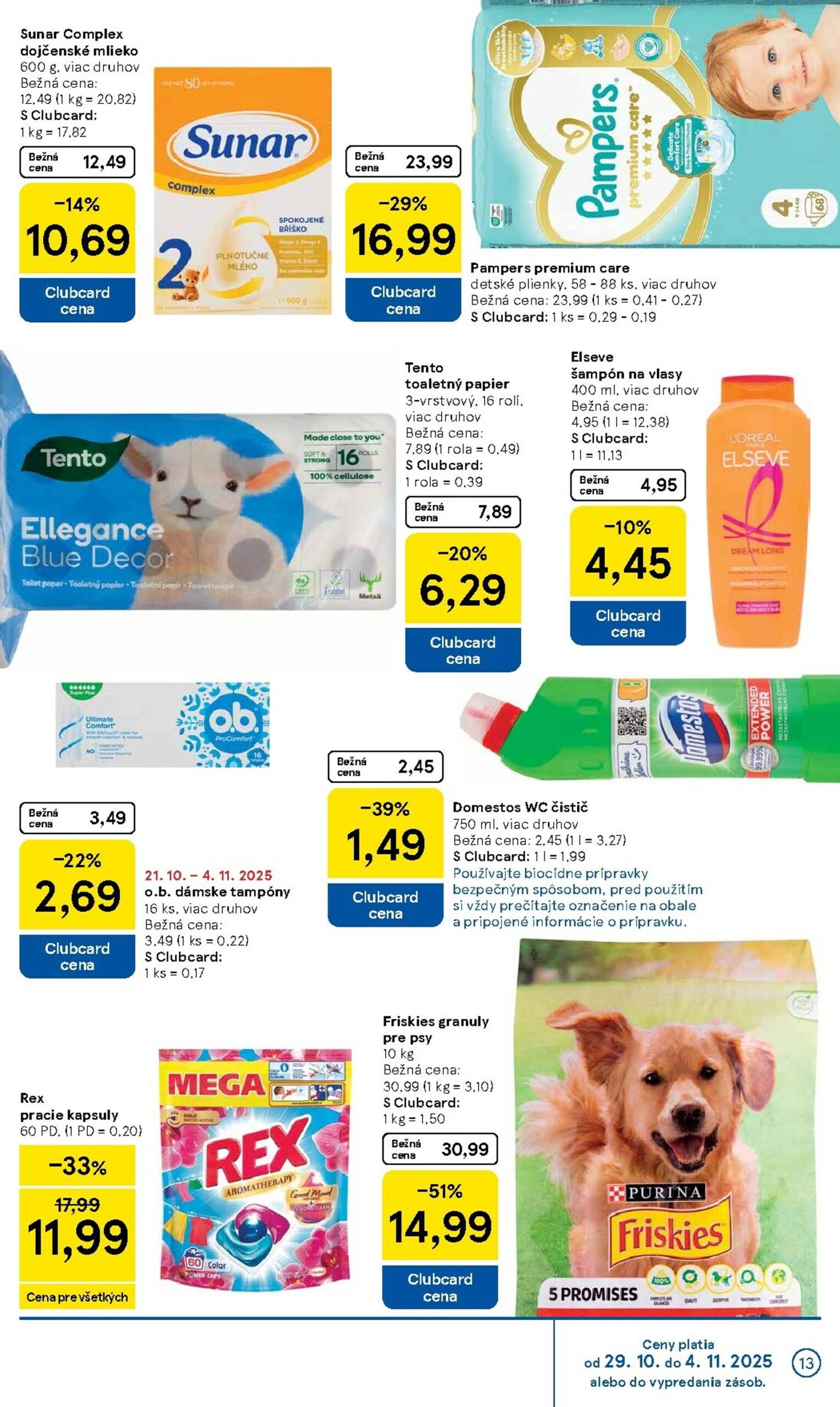 Page 13 of Aktuálny tesco leták platný od stredy 29.10 do 04.11