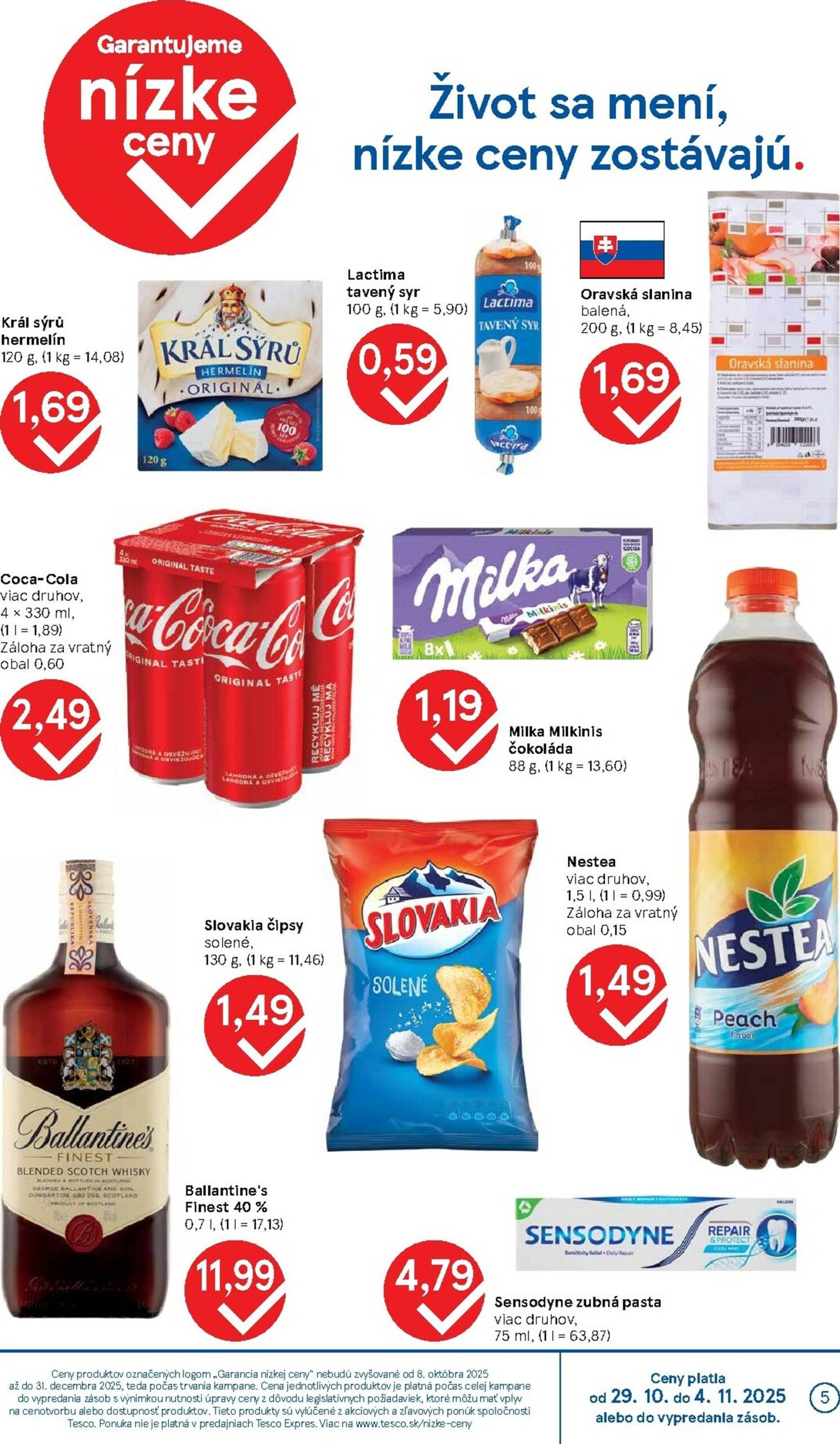 Page 5 of Aktuálny tesco leták platný od stredy 29.10 do 04.11