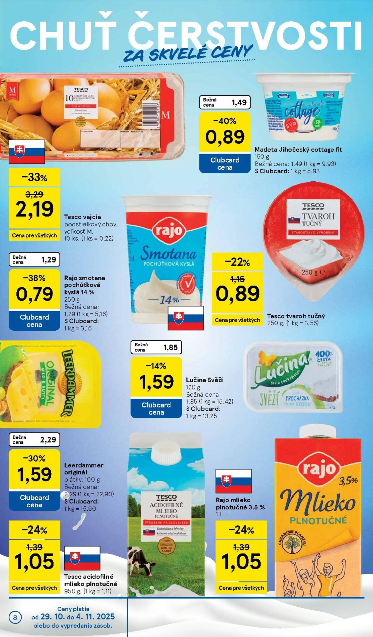 Page 8 of Aktuálny tesco leták platný od stredy 29.10 do 04.11
