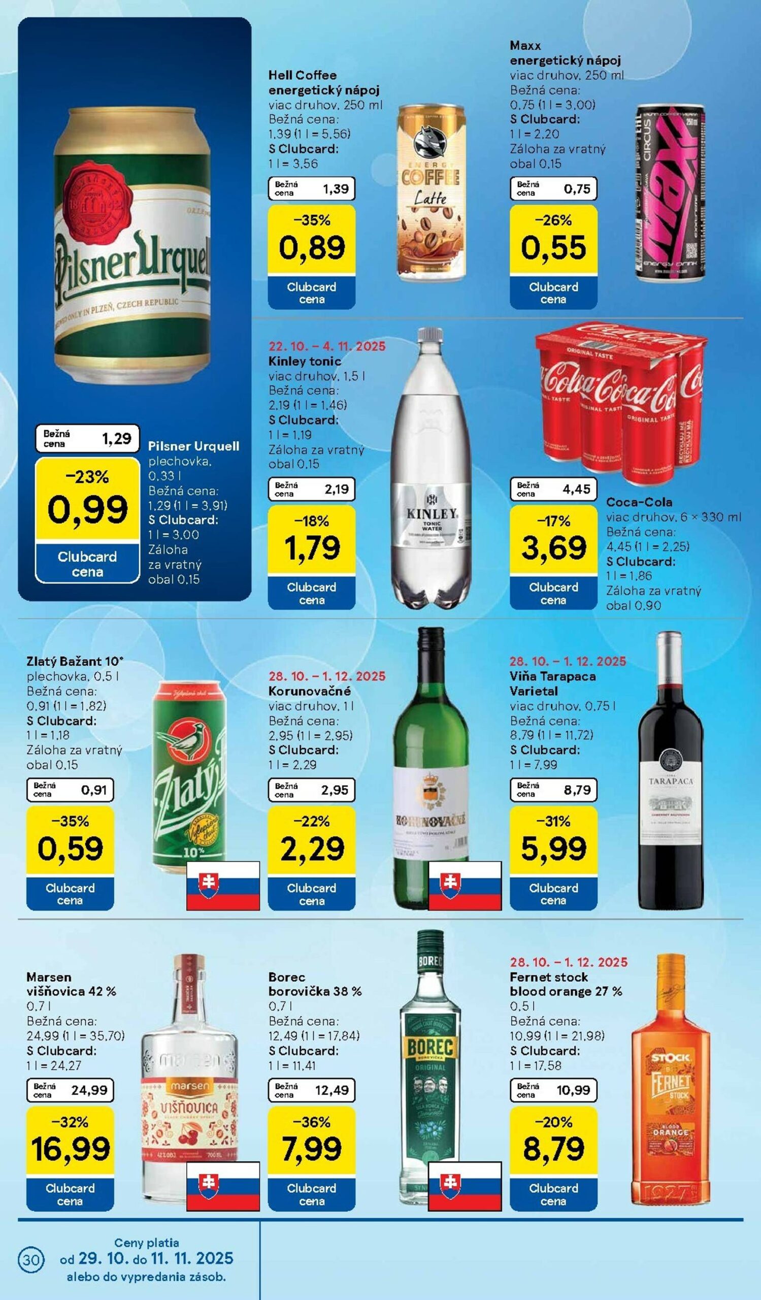 Page 30 of Aktuálny tesco leták platný od stredy 29.10 do 04.11