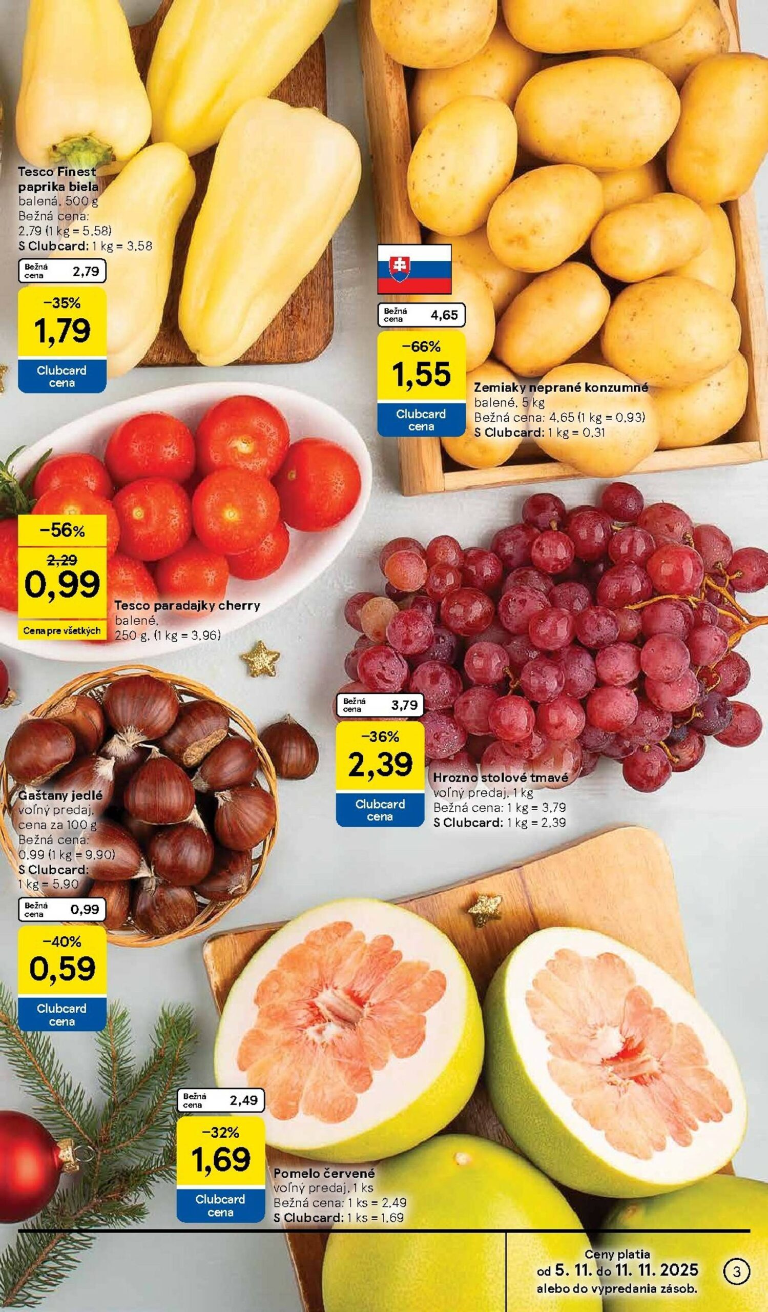 Page 3 of Aktuálny tesco leták platný od stredy 05.11 do 11.11