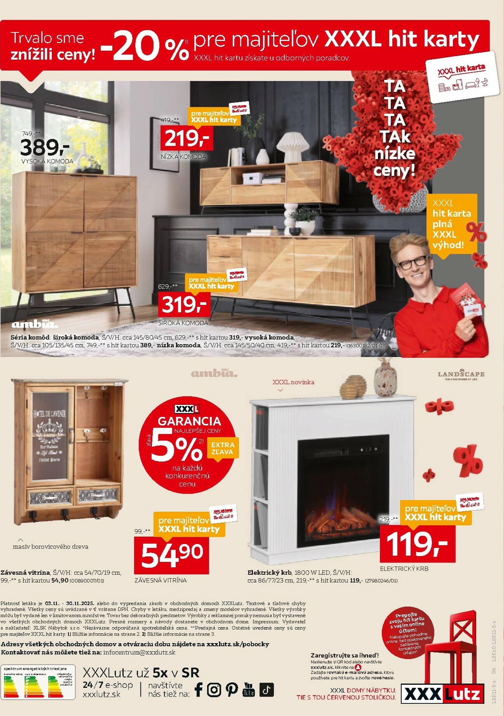 Page 4 of Aktuálny xxxlutz leták platný od pondelka 03.11 do 30.11