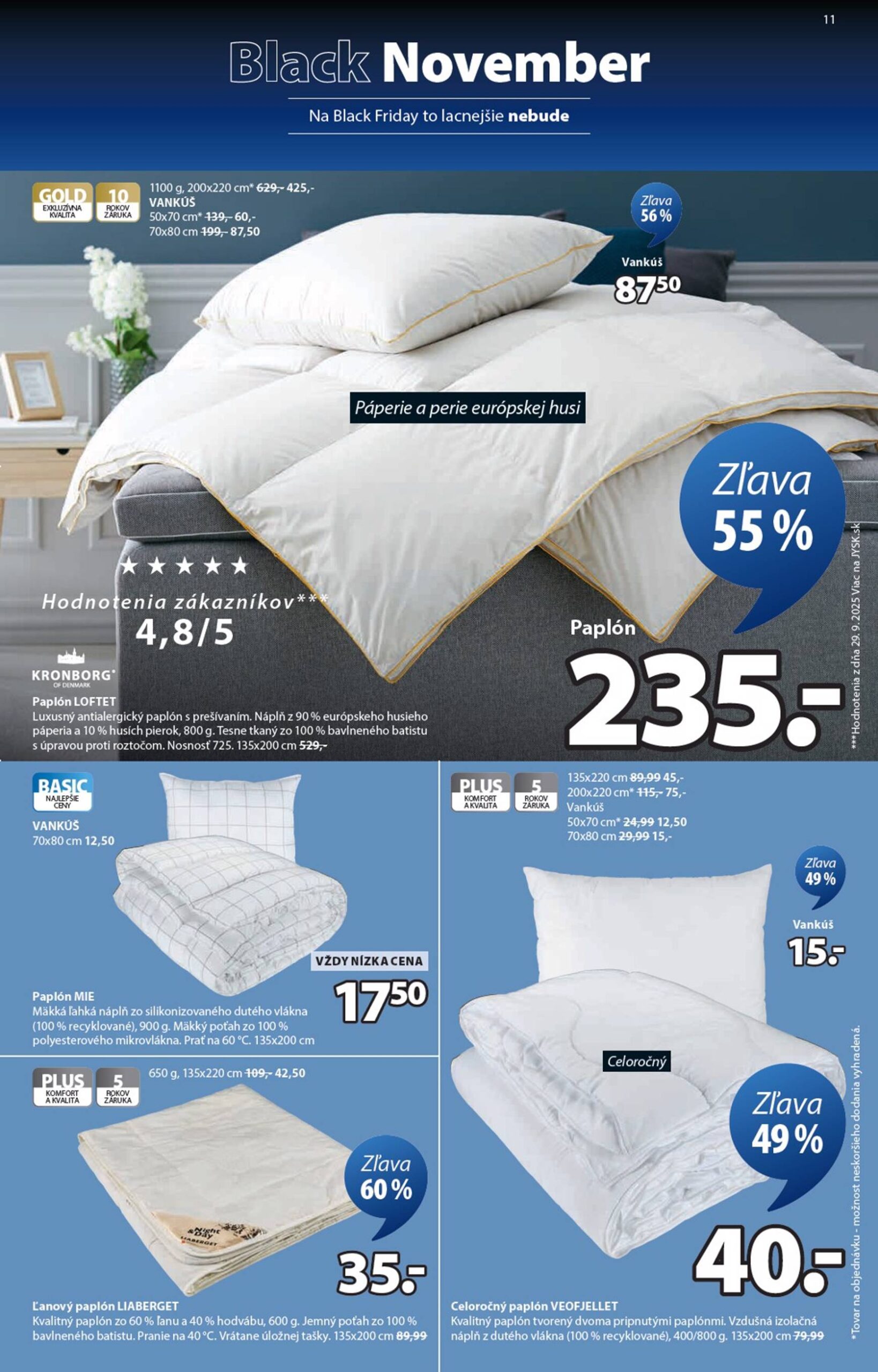 Page 11 of Aktuálny jysk leták platný od pondelka 03.11 do 23.11