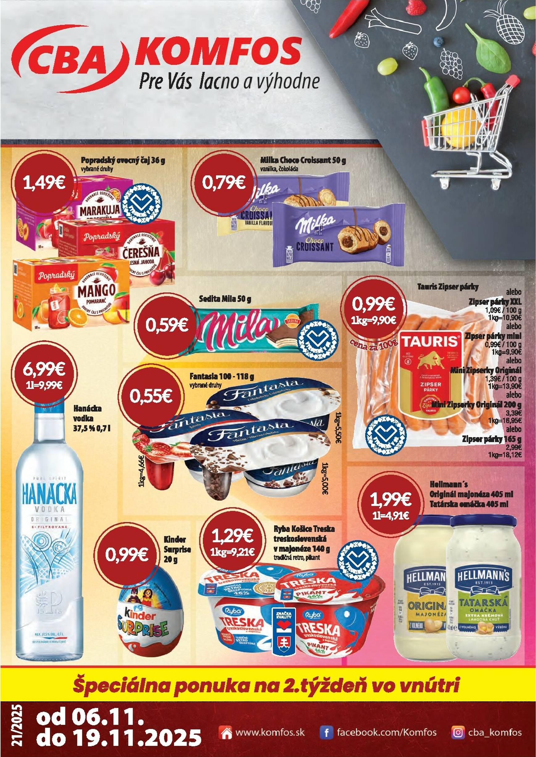 Page 1 of Aktuálny cba leták platný od štvrtka 06.11 do 19.11
