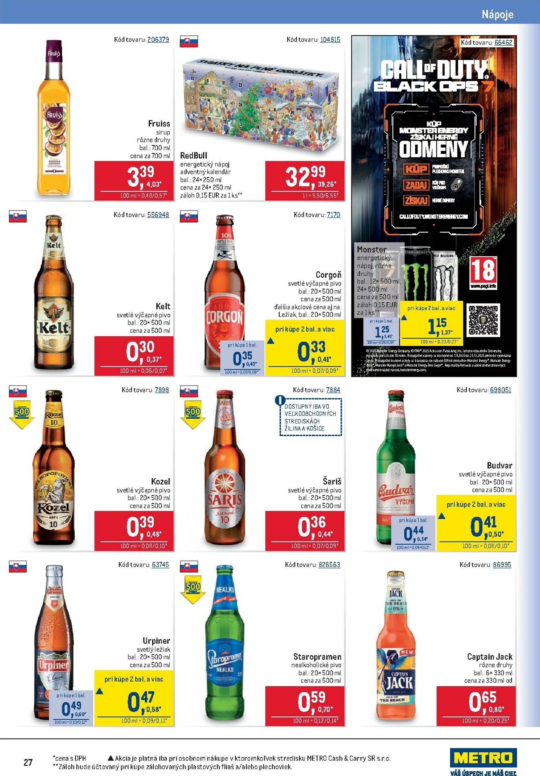 Page 27 of Aktuálny metro leták platný od stredy 05.11 do 18.11