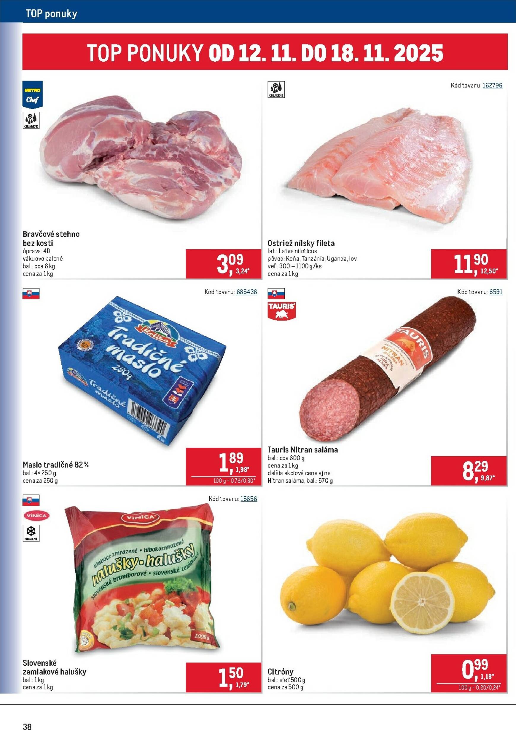 Page 38 of Aktuálny metro leták platný od stredy 05.11 do 18.11