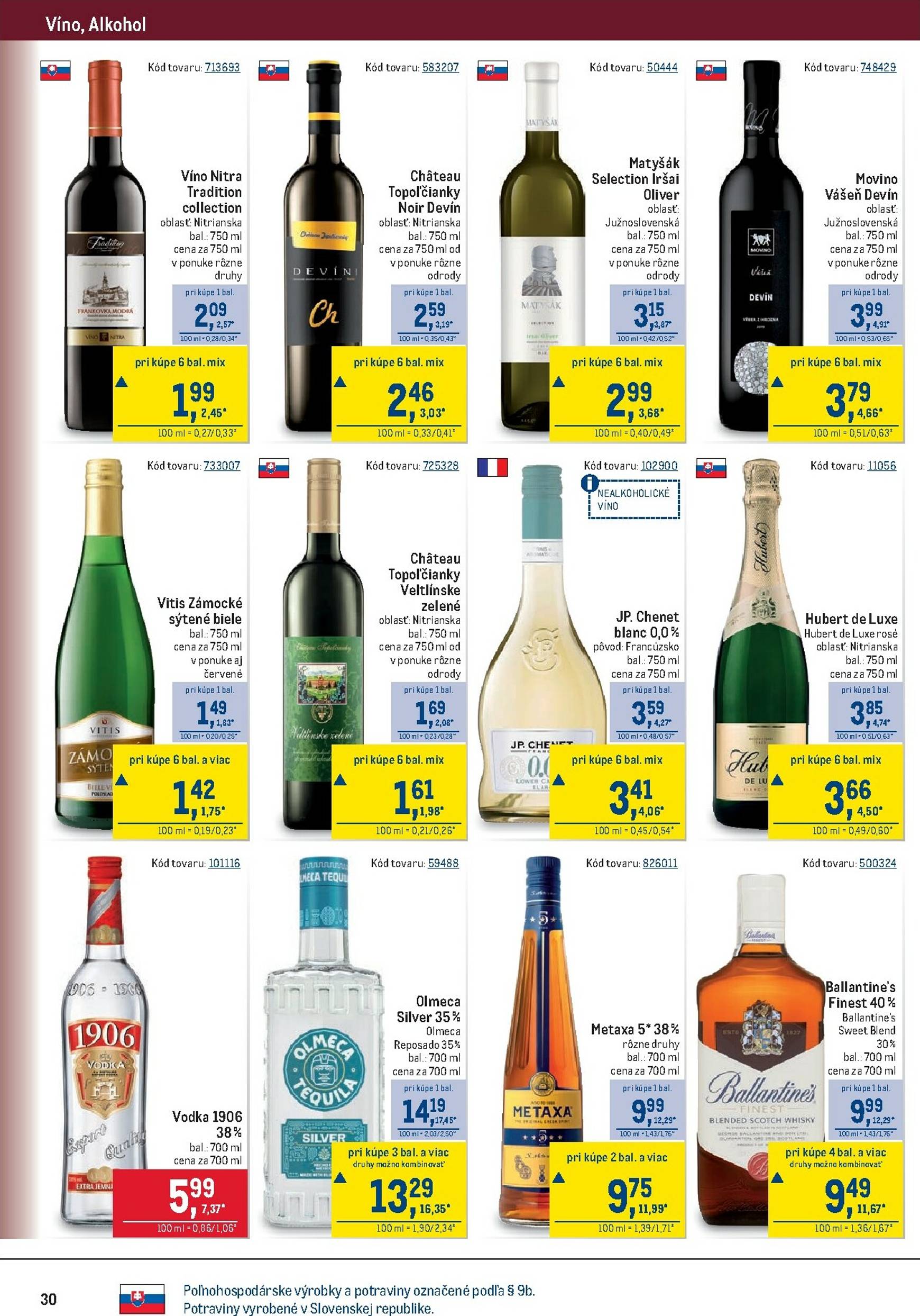 Page 30 of Aktuálny metro leták platný od stredy 05.11 do 18.11