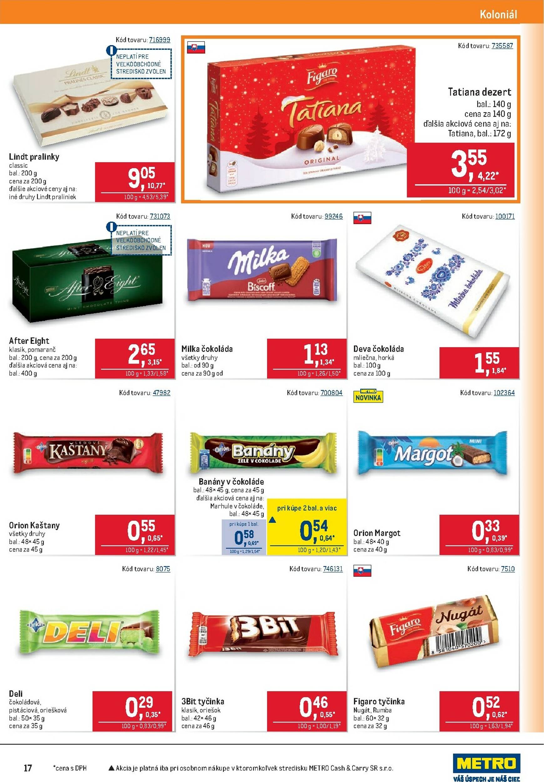 Page 17 of Aktuálny metro leták platný od stredy 05.11 do 18.11